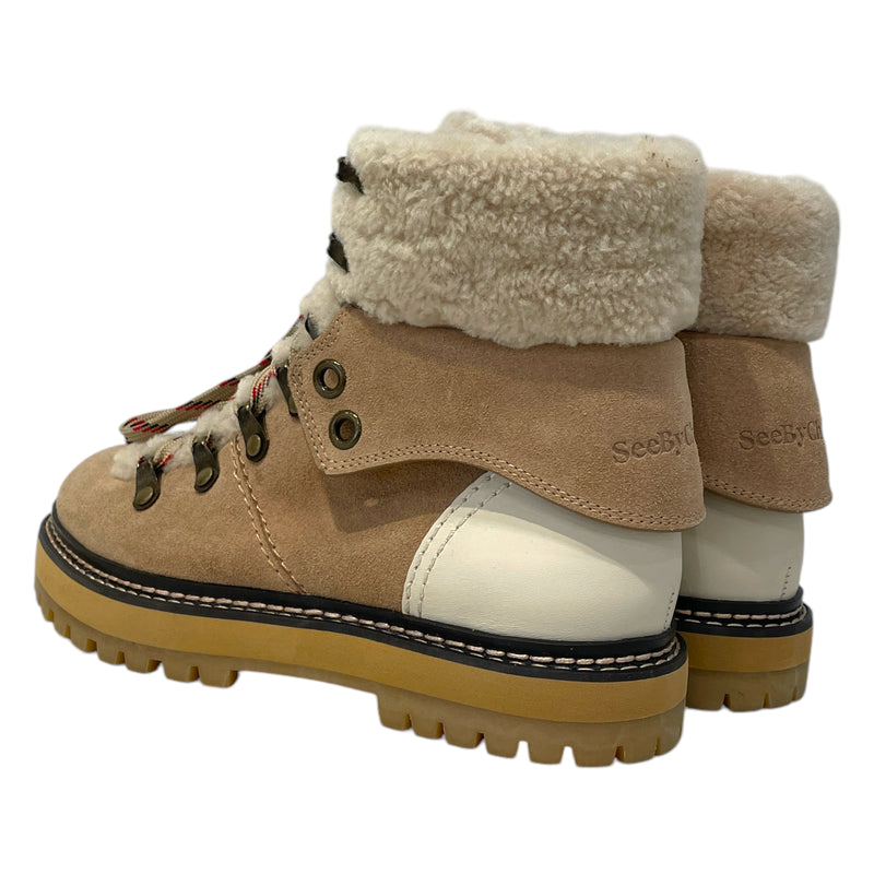 SEE BY CHLOE/Boots/US 6/Suede/BEG/Shearling Lined