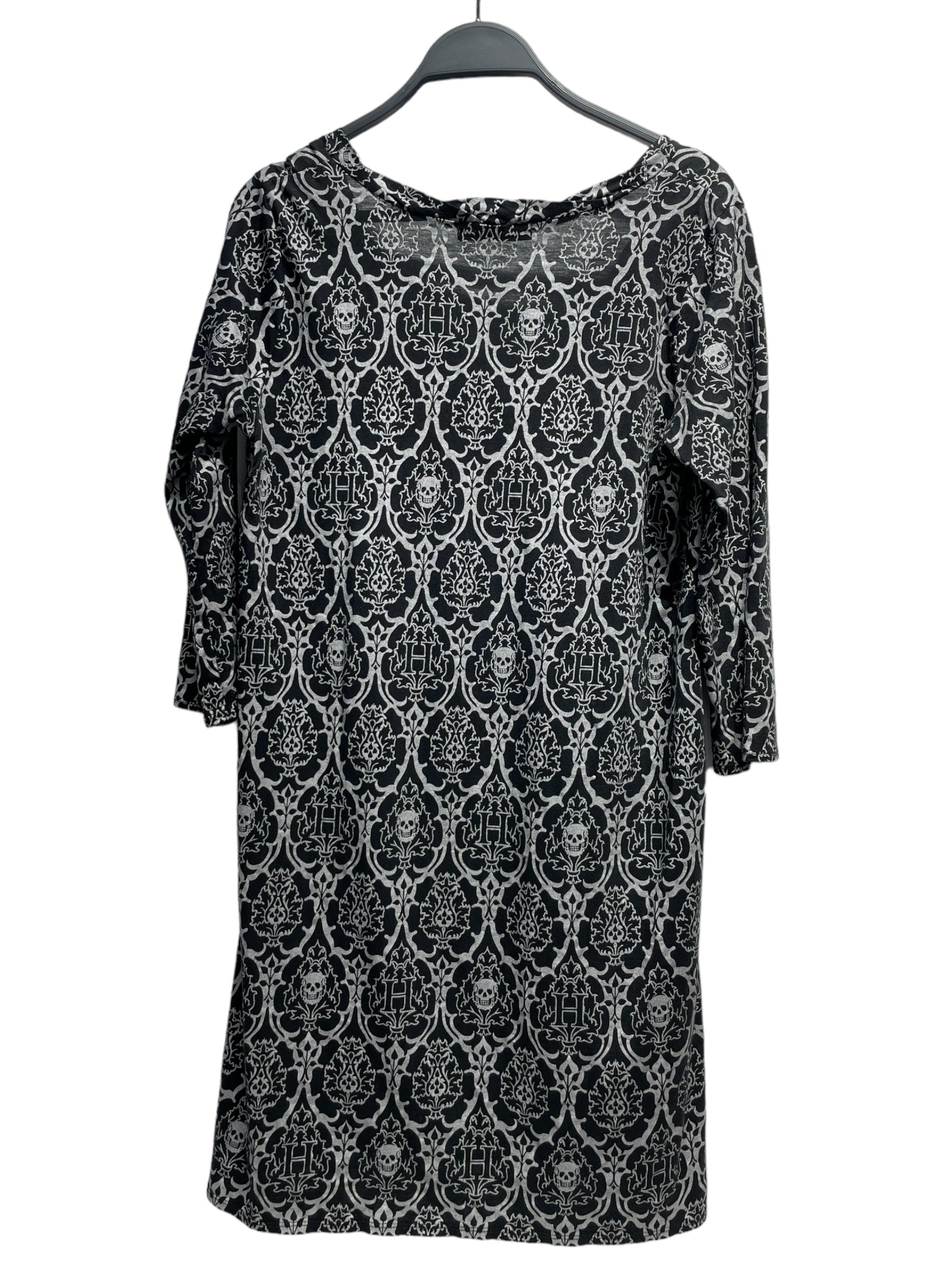 HYSTERIC GLAMOUR/LS T-Shirt/FREE/All Over Print/Cotton/BLK/ view 2