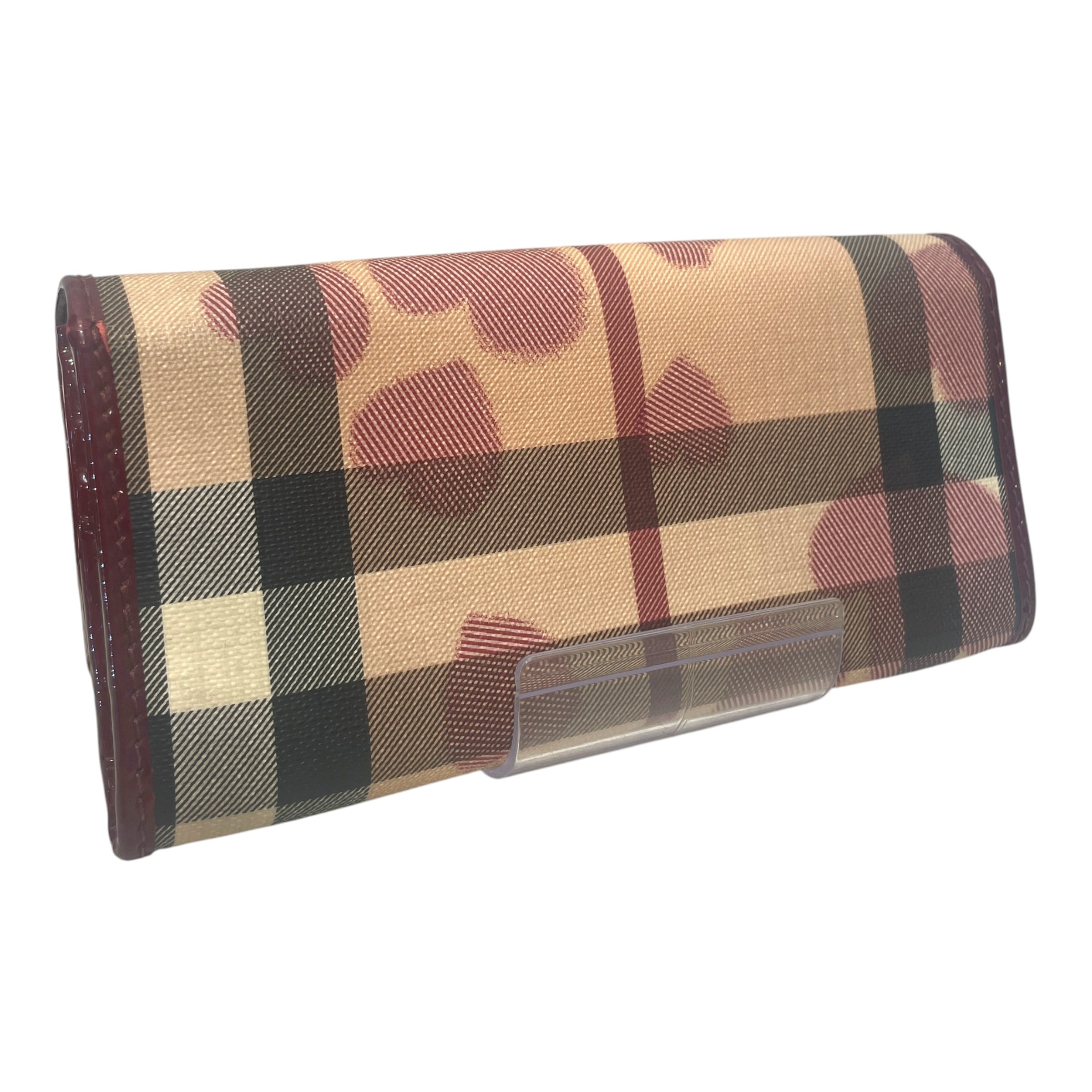 BURBERRY/Long Wallet/All Over Print/Leather/BRD/L's/Patent Nova Coated Heart Long view 2