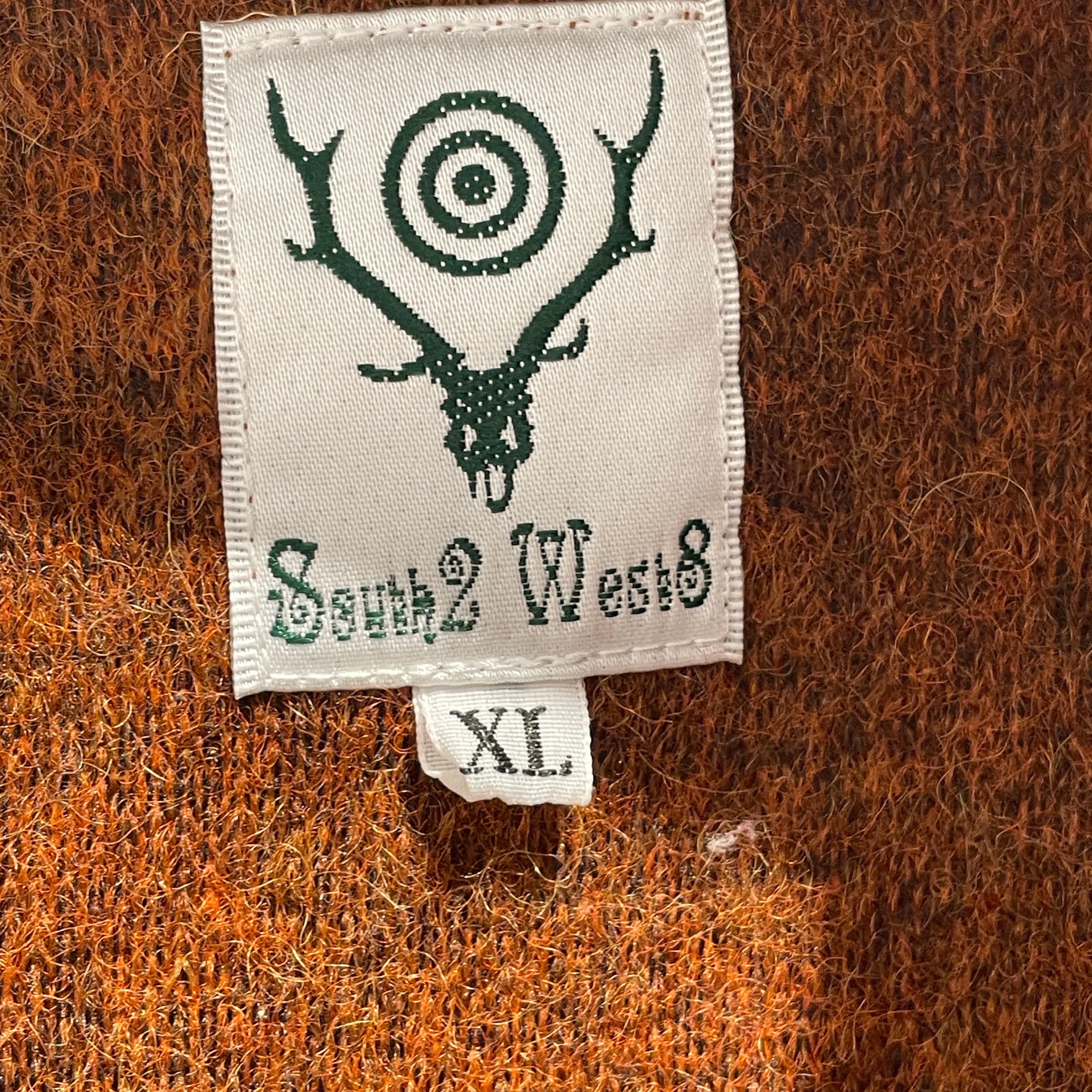 South2 West8(S2W8)/Cardigan/XL/Wool/ORN/Wool-Poly Cardigan view 3