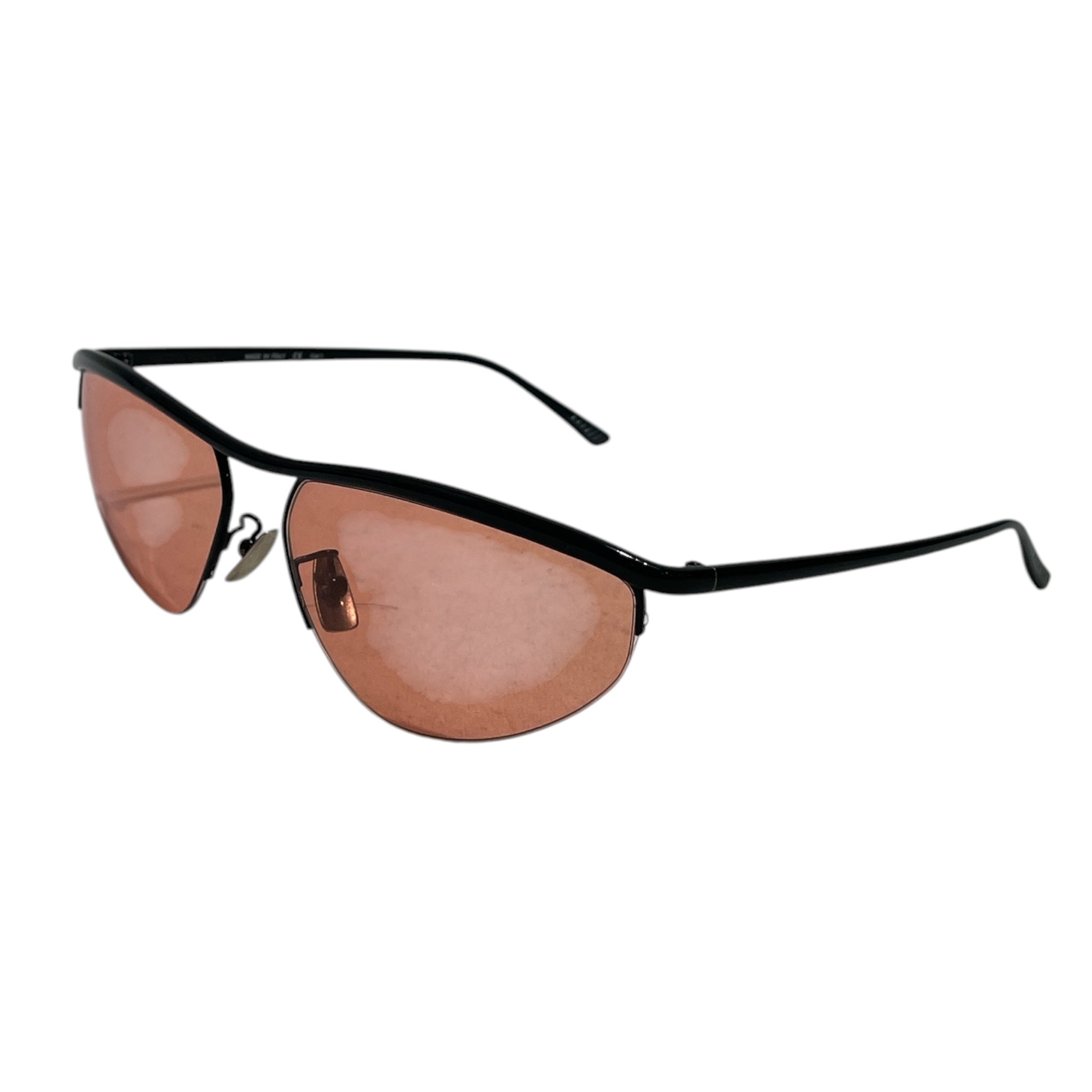 BOTTEGA VENETA/Sunglasses/Titanium/BLK/oval panthos view 2