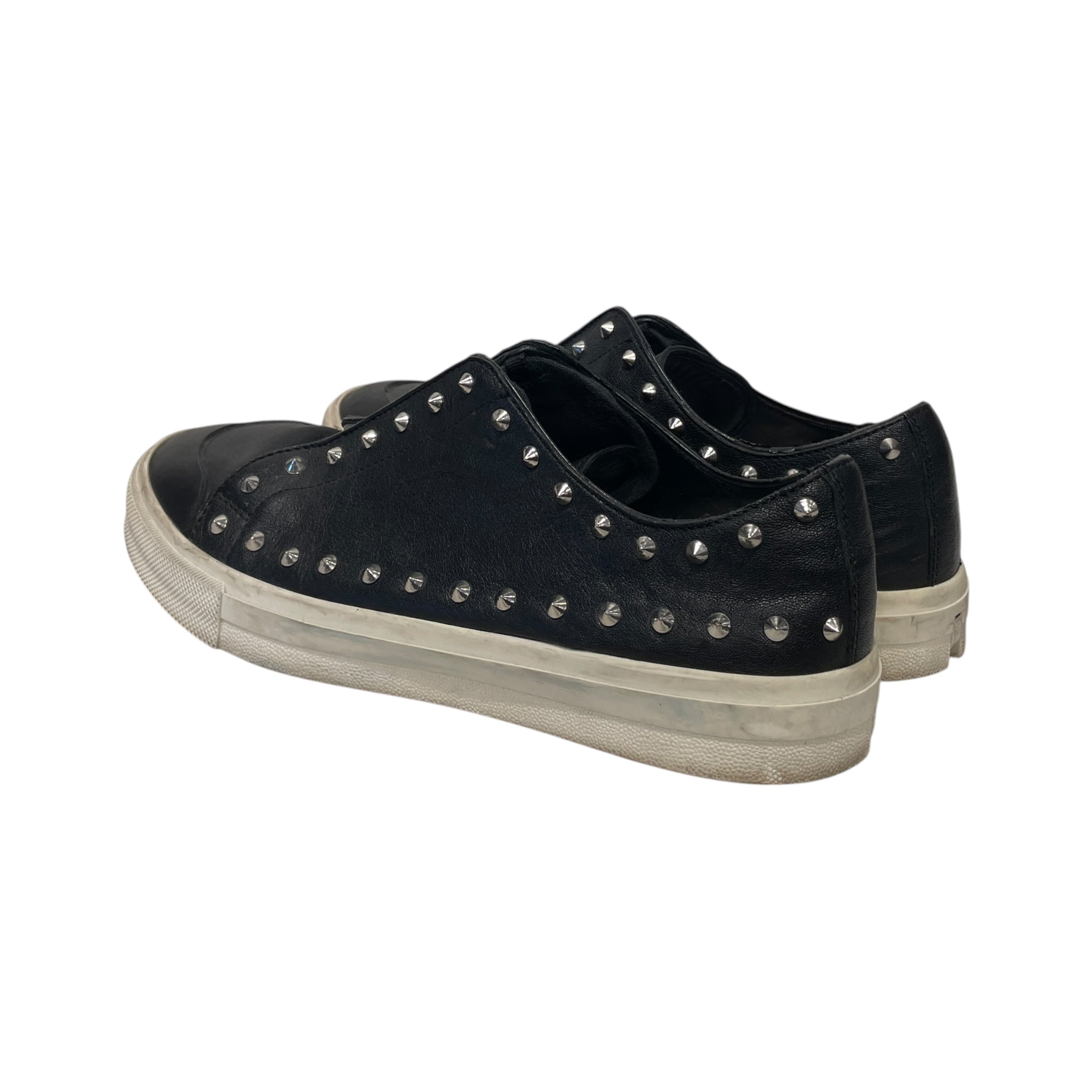 Alexander McQueen/Low-Sneakers/EU 43.5/Leather/BLK/STUDDED/RICK view 2