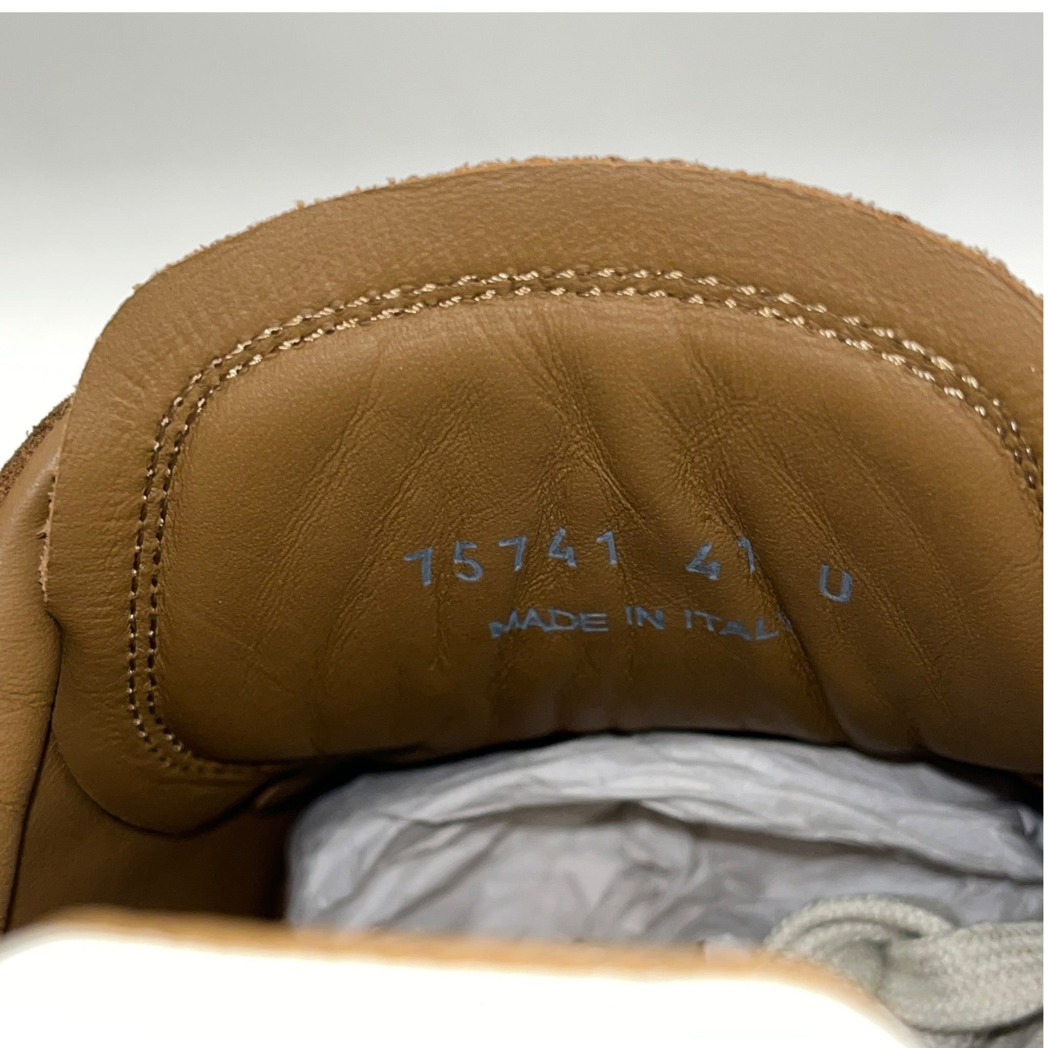 Rick Owens/Low-Sneakers/EU 41/Suede/CML/minimal sneaker white trim view 7
