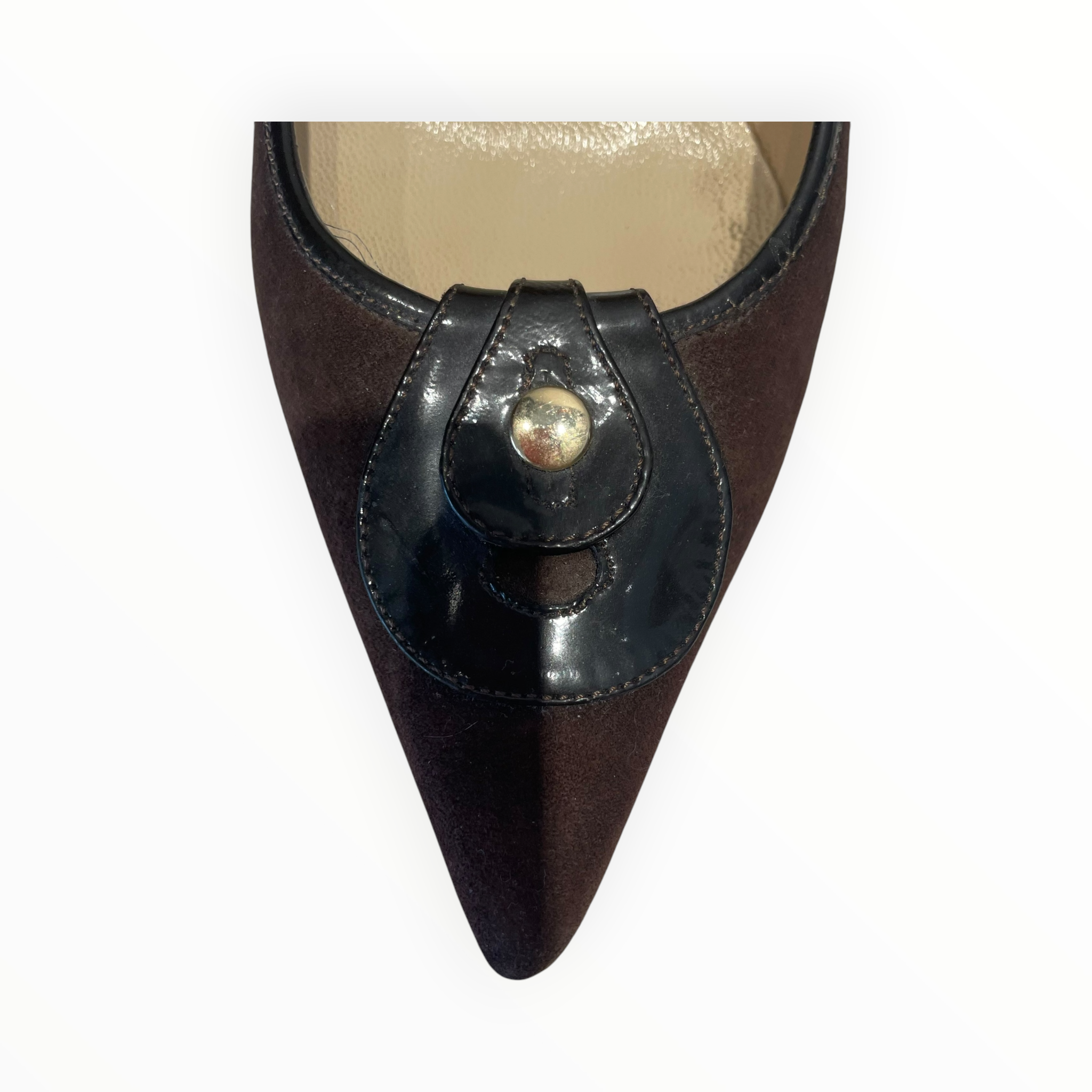 JIMMY CHOO/Heels/EU 36.5/Suede/BRW/POINTED TOE view 8