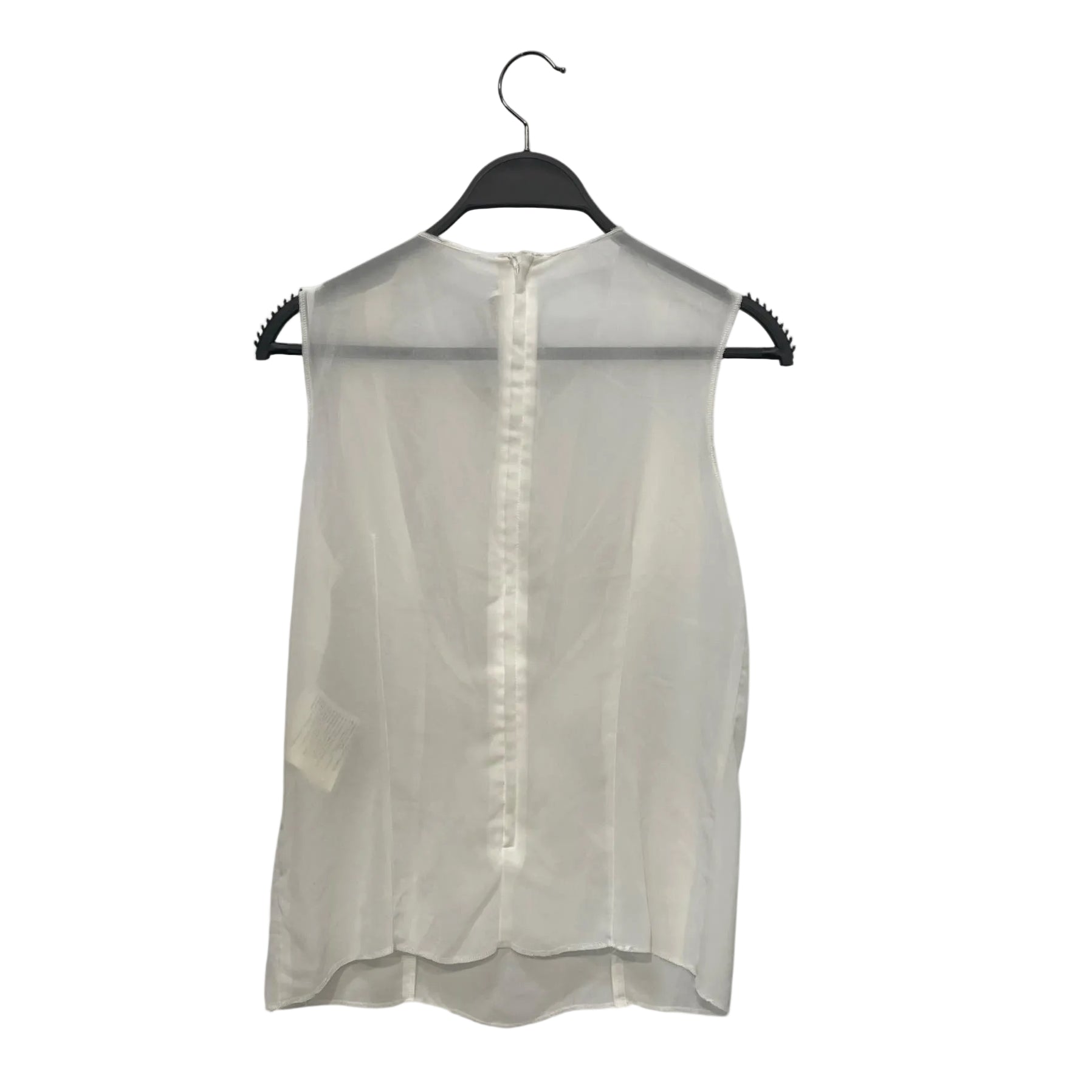 COMME des GARCONS/SL Blouse/S/Silk/WHT/bow front detail sleeveless view 2