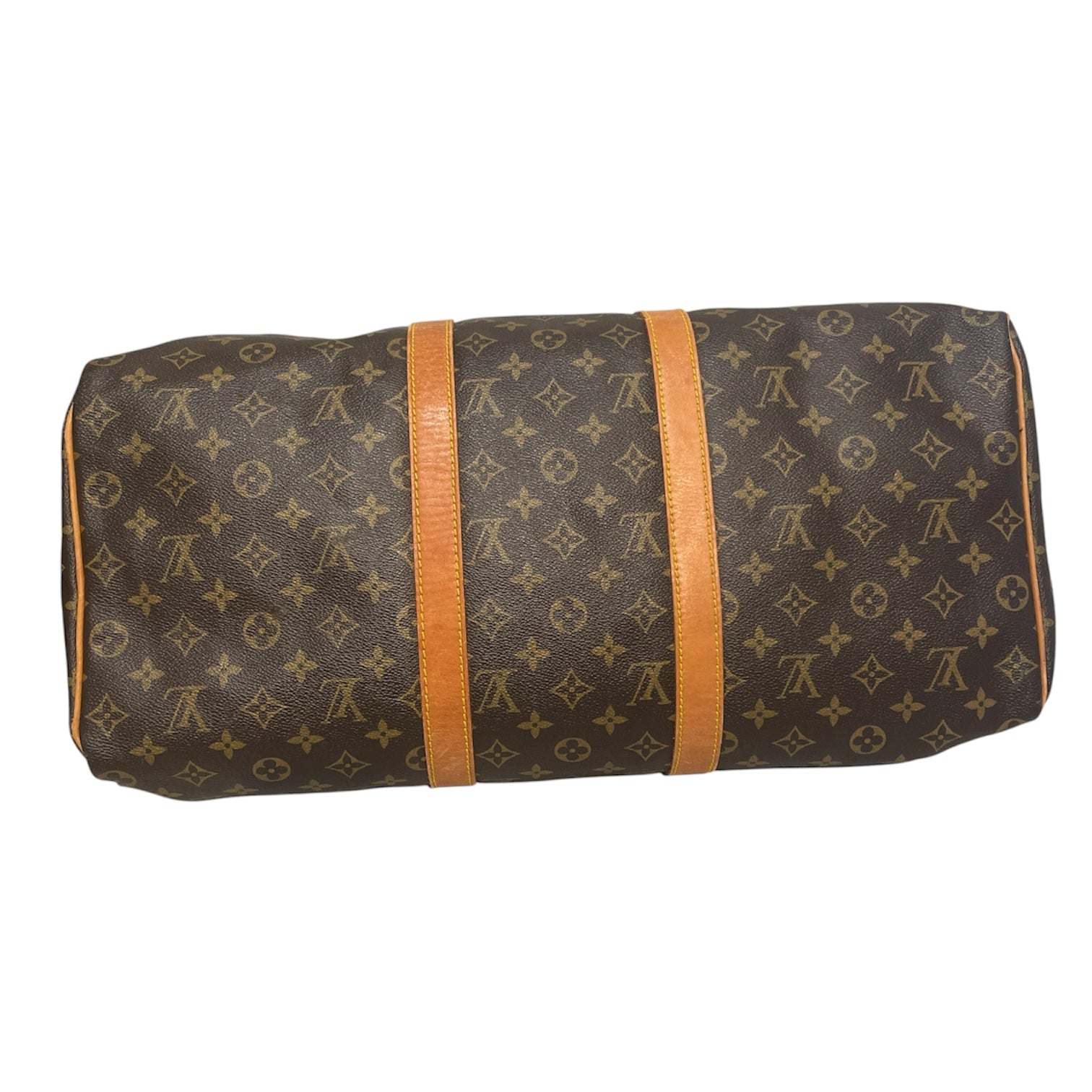 LOUIS VUITTON/Bag/Monogram/Leather/BRW/Brown LV duffle view 8