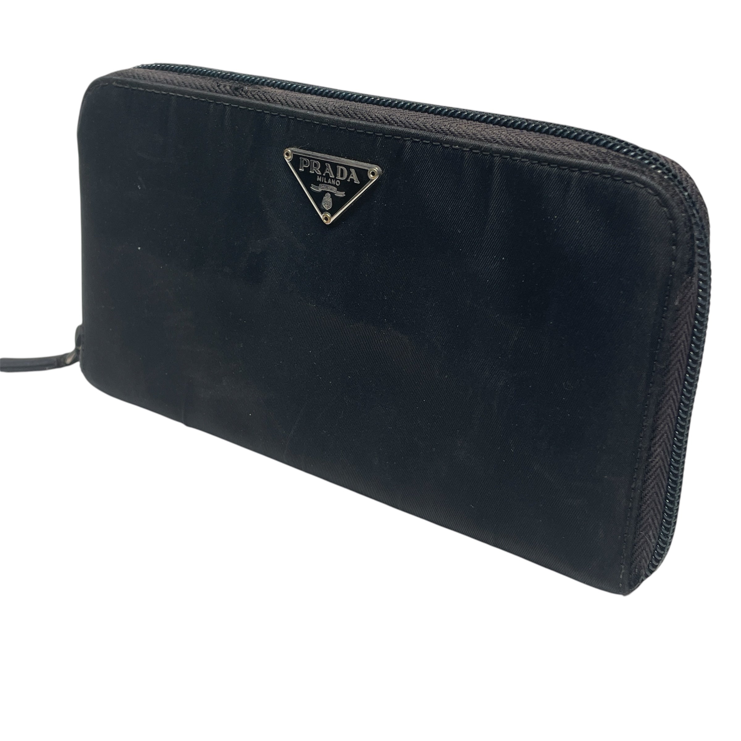 PRADA/Long Wallet/Nylon/BLK/L's/LONG ZIP CLUTCH view 8
