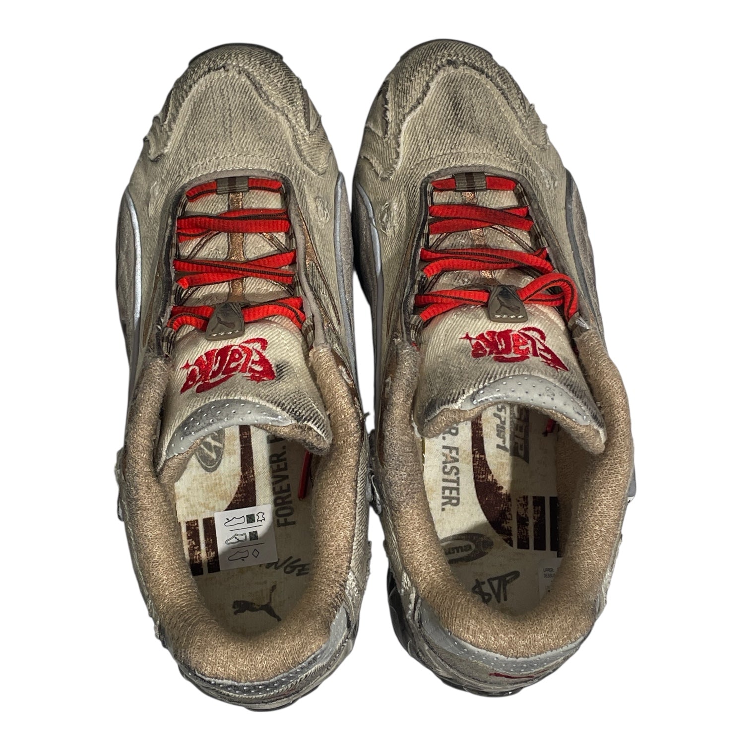 PUMA/Low-Sneakers/US 7/Suede/CRM/ASAP ROCKY INHALE view 4