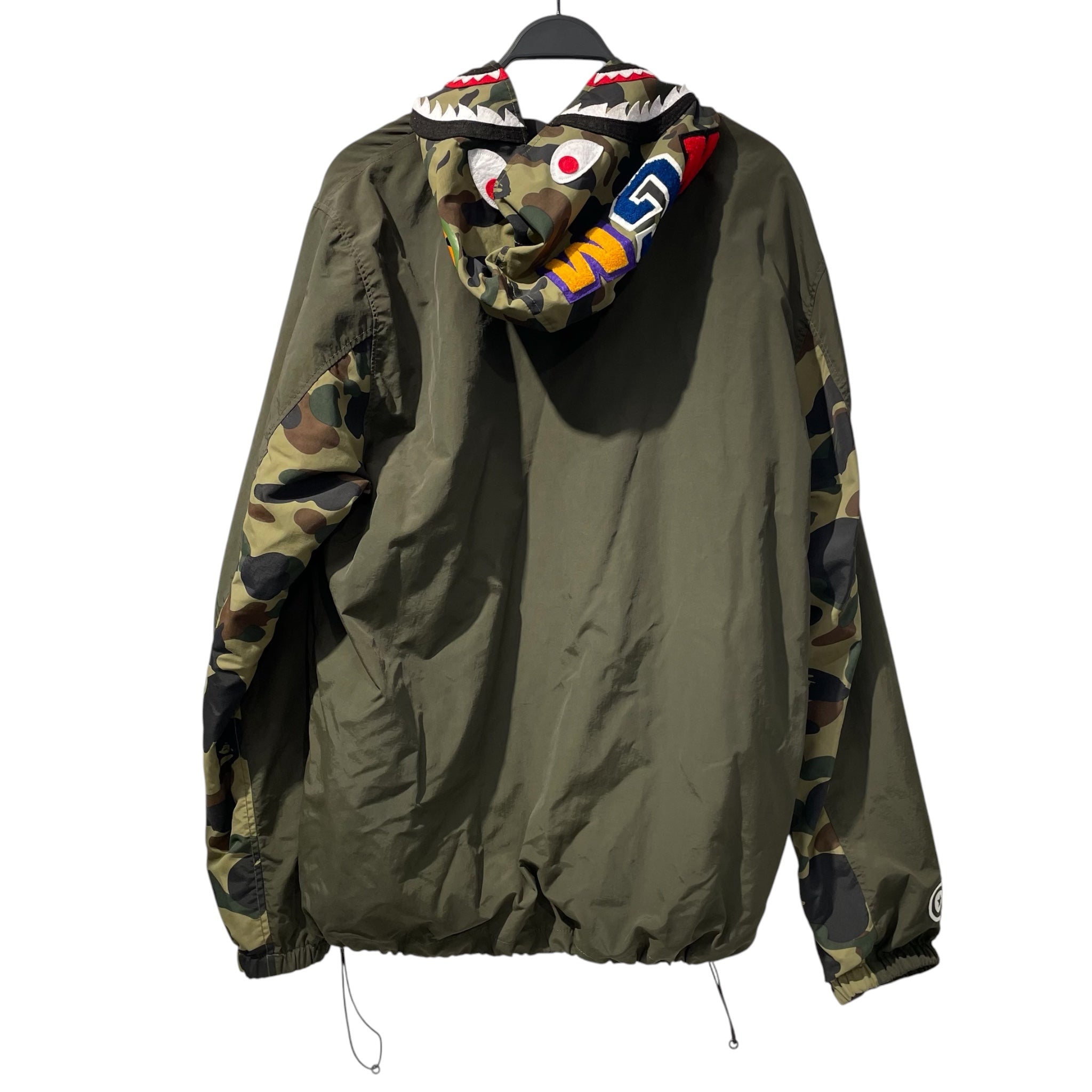 A BATHING APE/Zip Up Hoodie/XXL/All Over Print/Nylon/GRN/ view 2