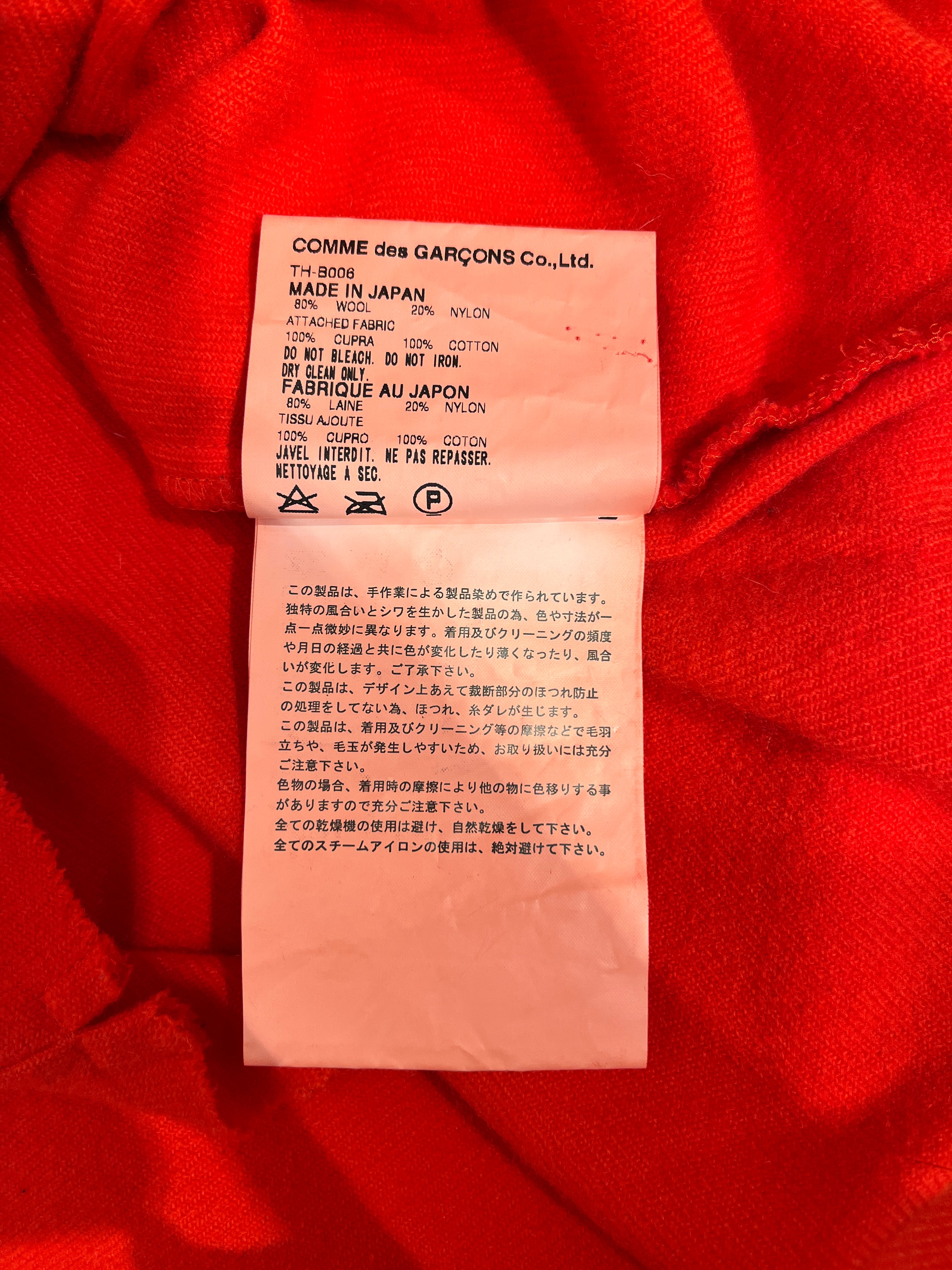 tricot COMME des GARCONS/SL Blouse/M/Graphic/Wool/RED/Union Jack Embroidered Tank view 5