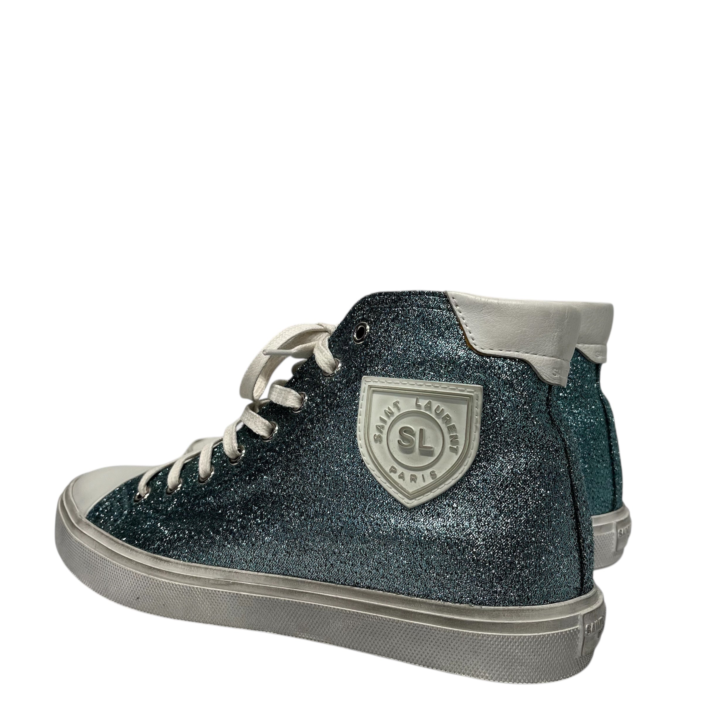 SAINT LAURENT/Hi-Sneakers/EU 38.5/IDG/SPARKLE SHOES view 2
