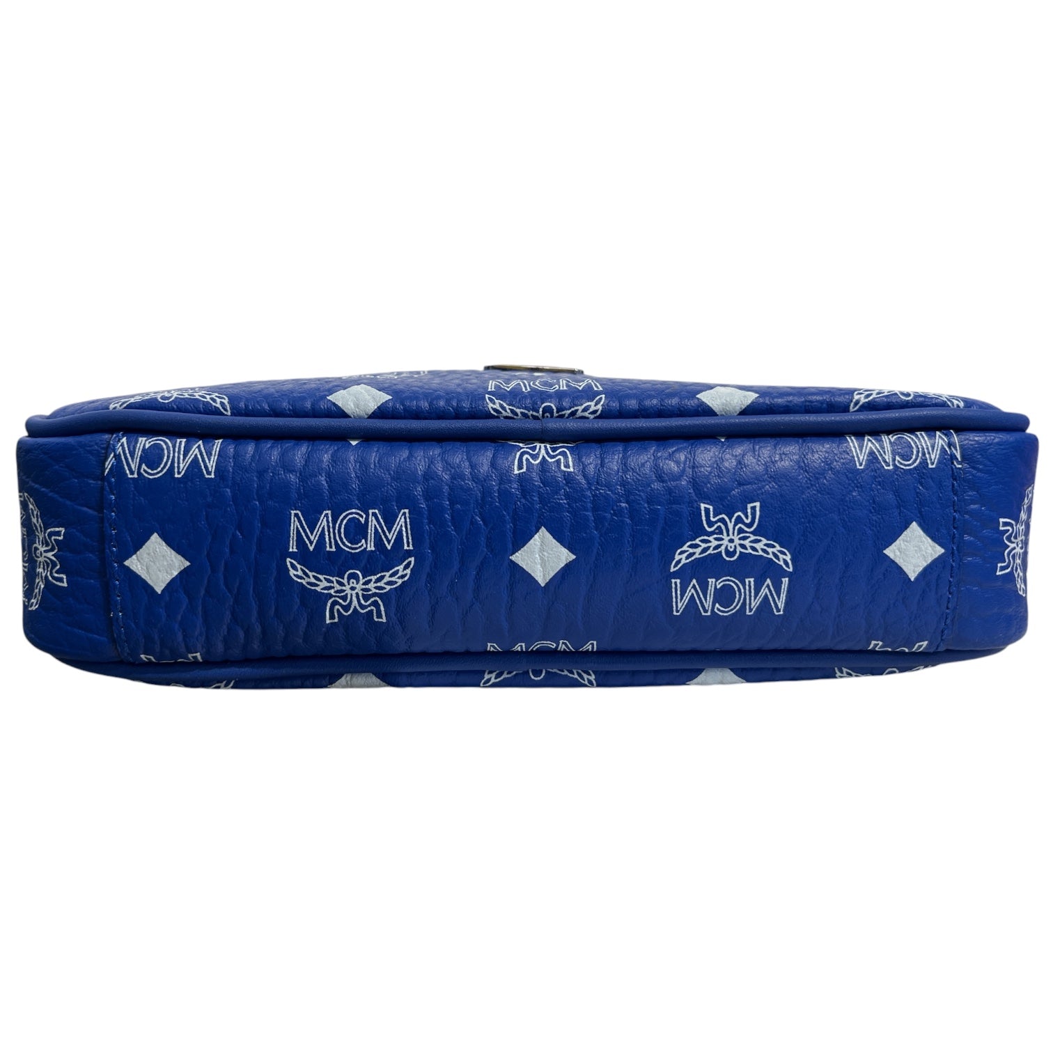 MCM/Cross Body Bag/Monogram/Leather/BLU/visetos view 3
