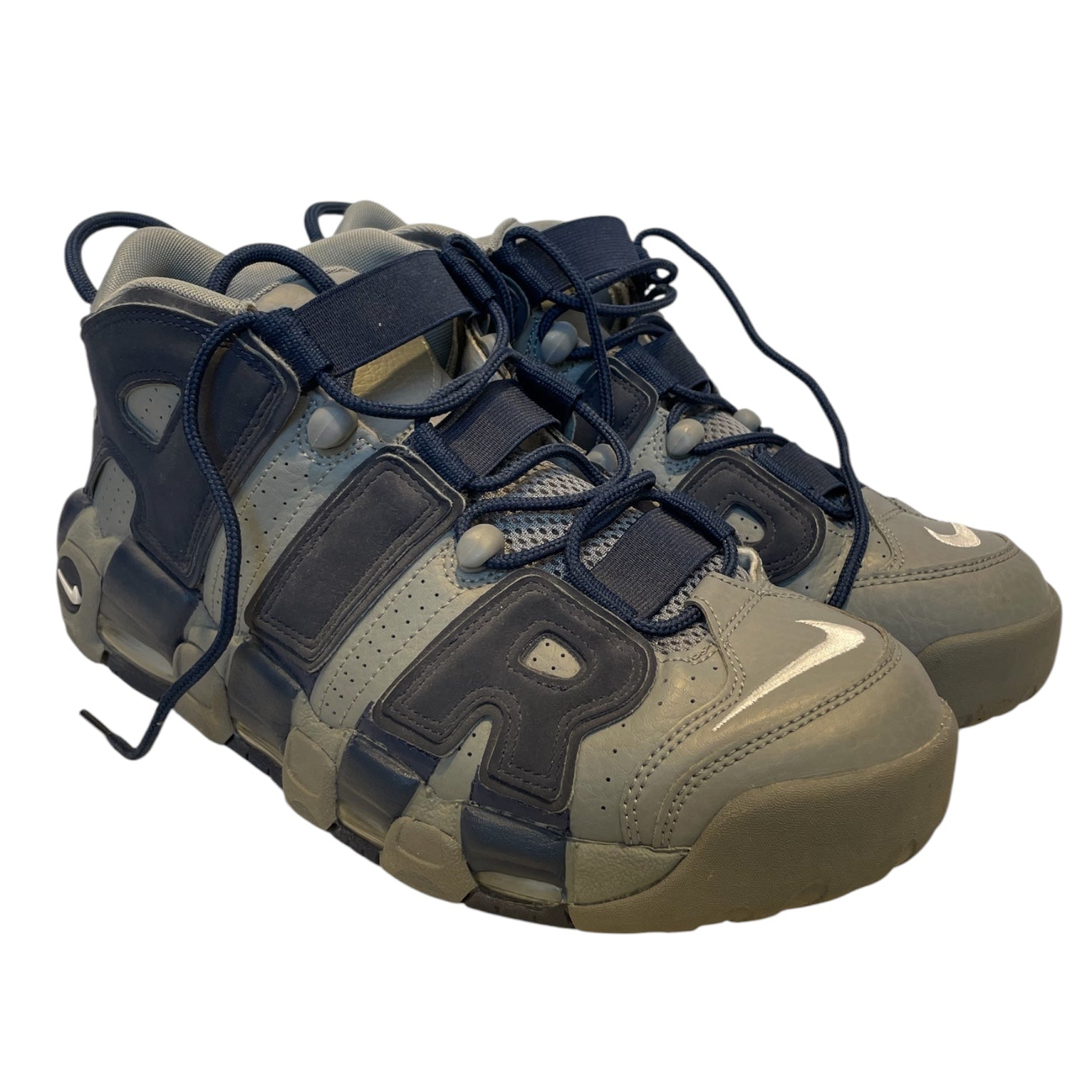 NIKE/Hi-Sneakers/US 10.5/Leather/NVY/UPTEMPO GRAY&NAVY view 1