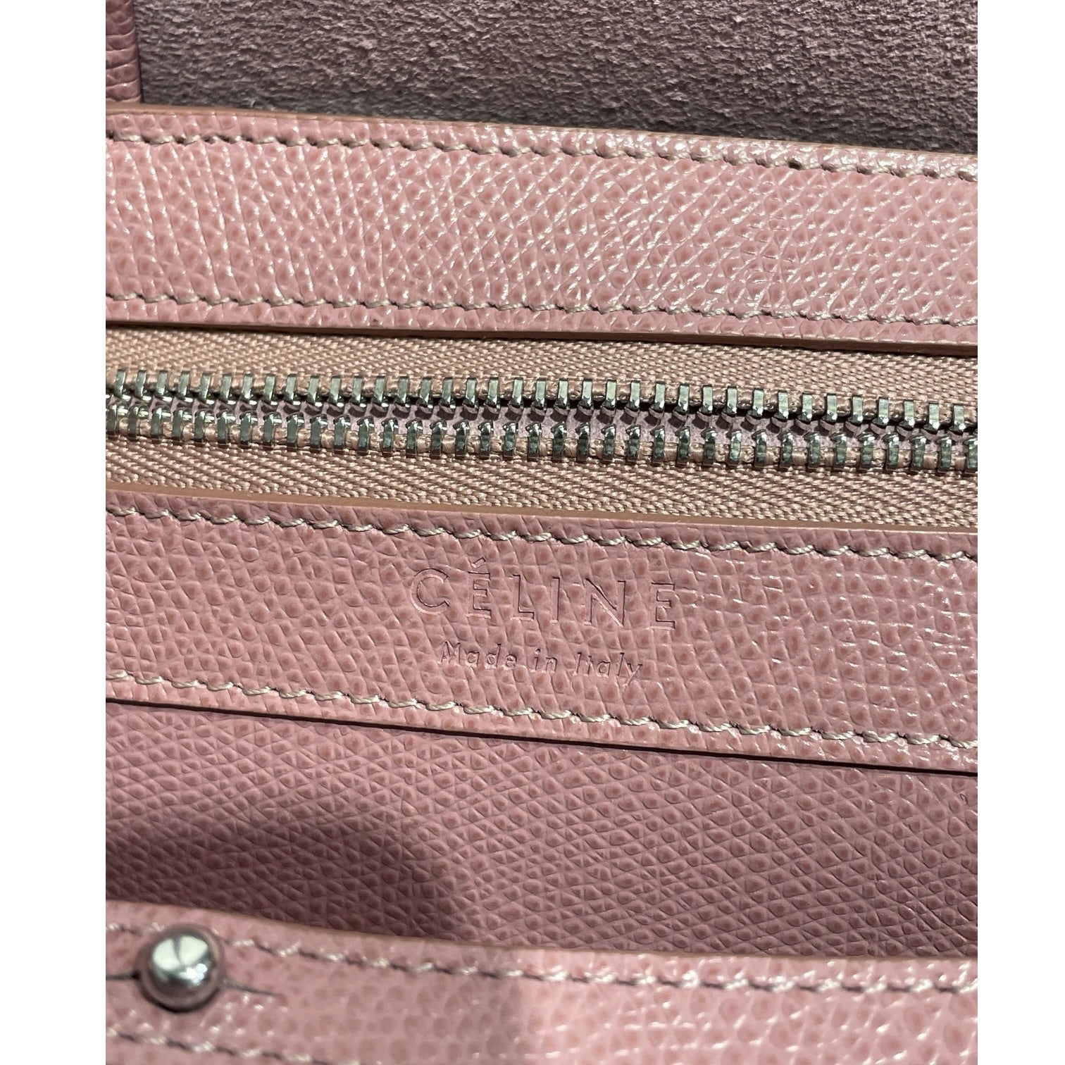 CELINE/Hand Bag/Leather/PNK/Vertical Cabas 2way Tote Bag view 3