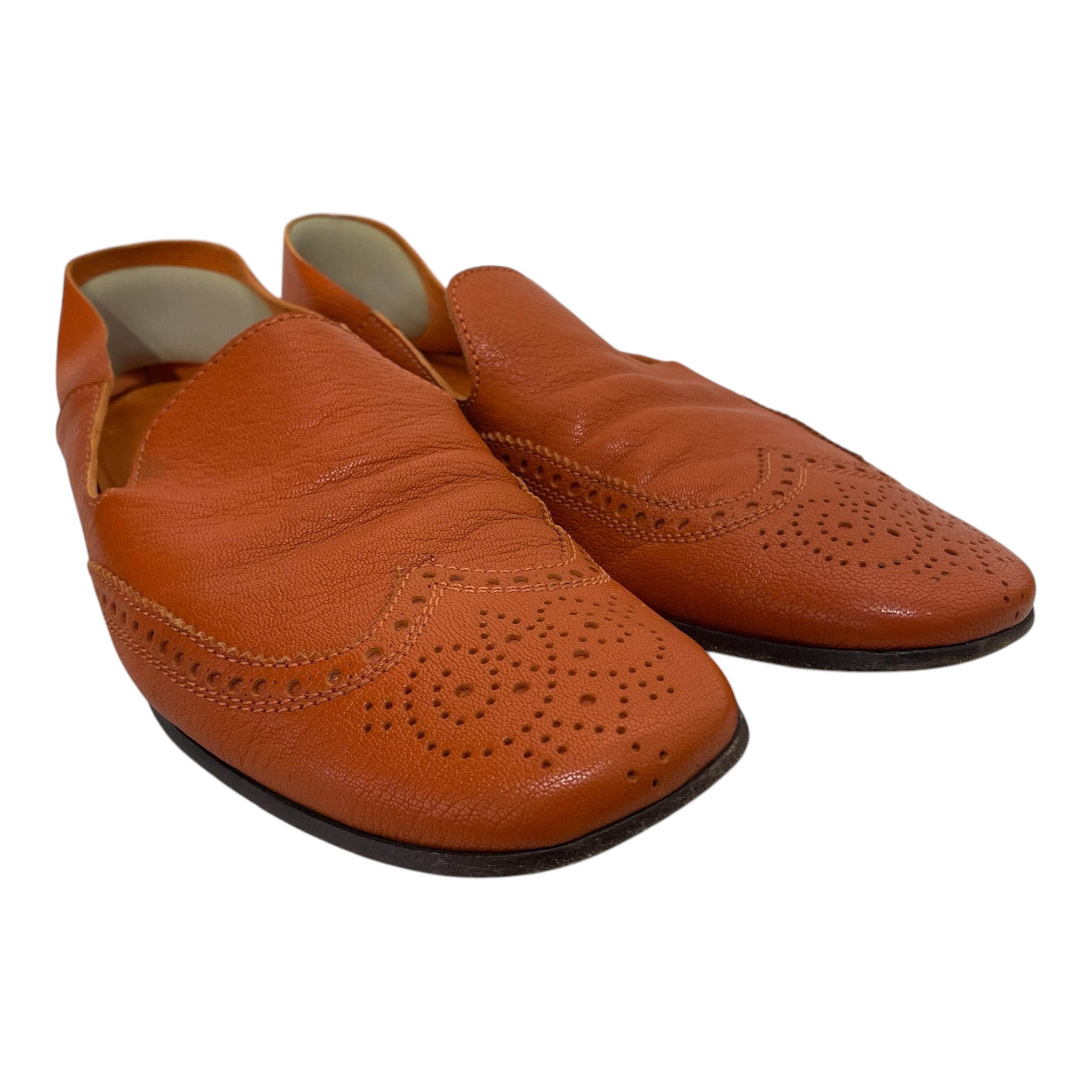 MIU MIU/Loafers/US 7/Leather/ORN/miu miu leather slip on loafer view 1
