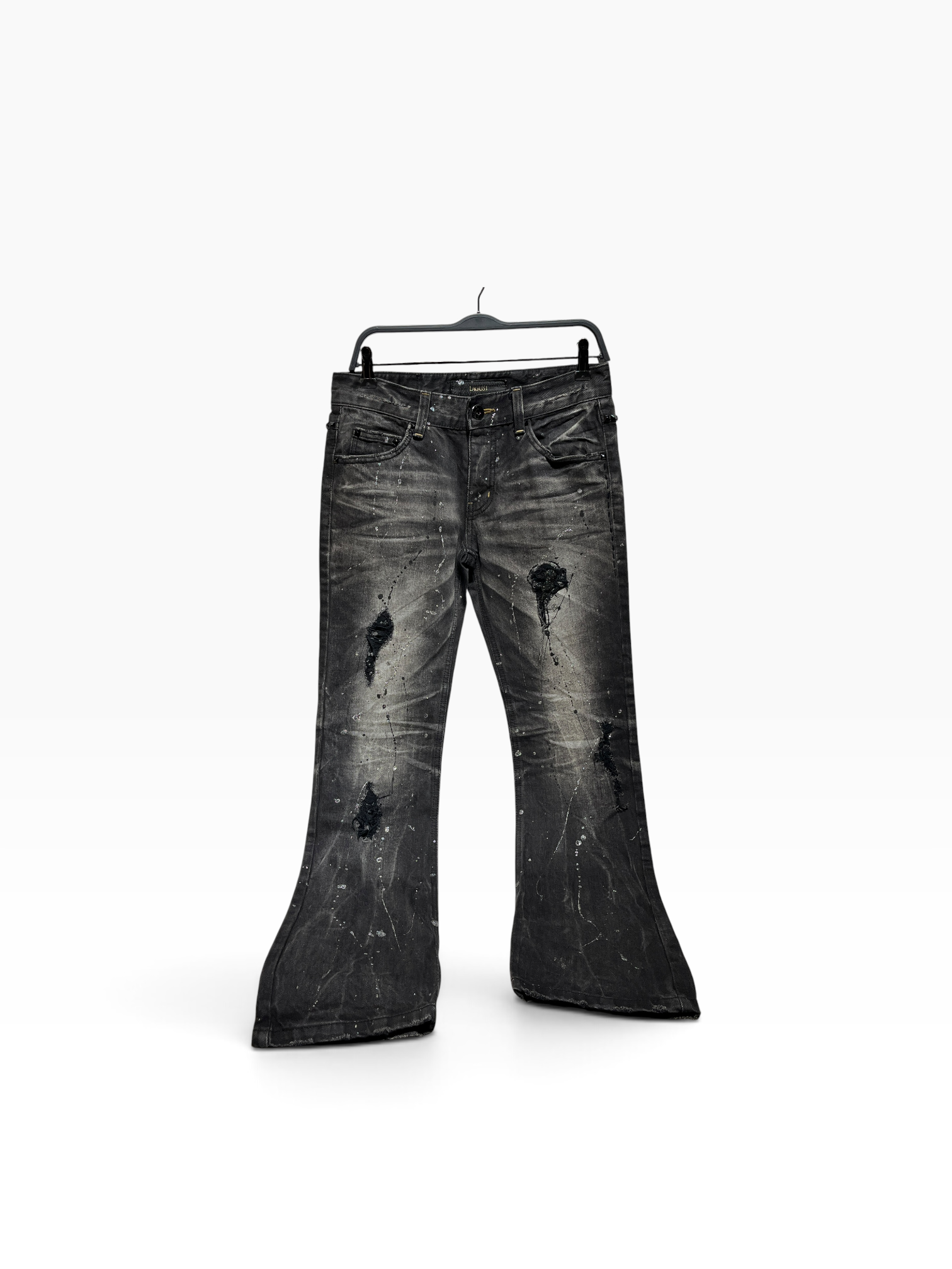 LAGUST by LIP SEVICE/Skinny Pants/L/Cotton/BLK/ view 1