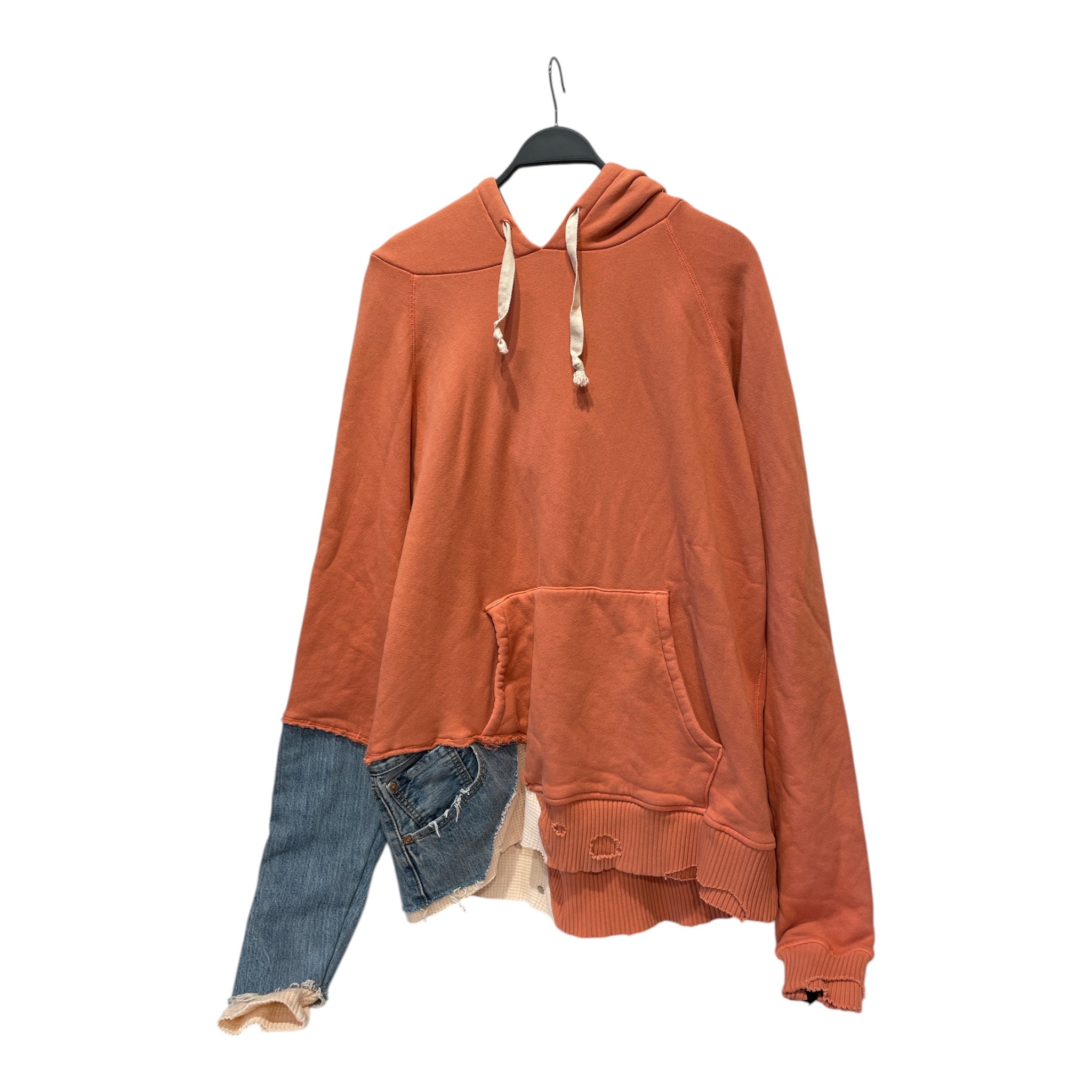 GREG LAUREN/Hoodie/3/Cotton/PNK/THERMAL/DENIM DETAILS view 1