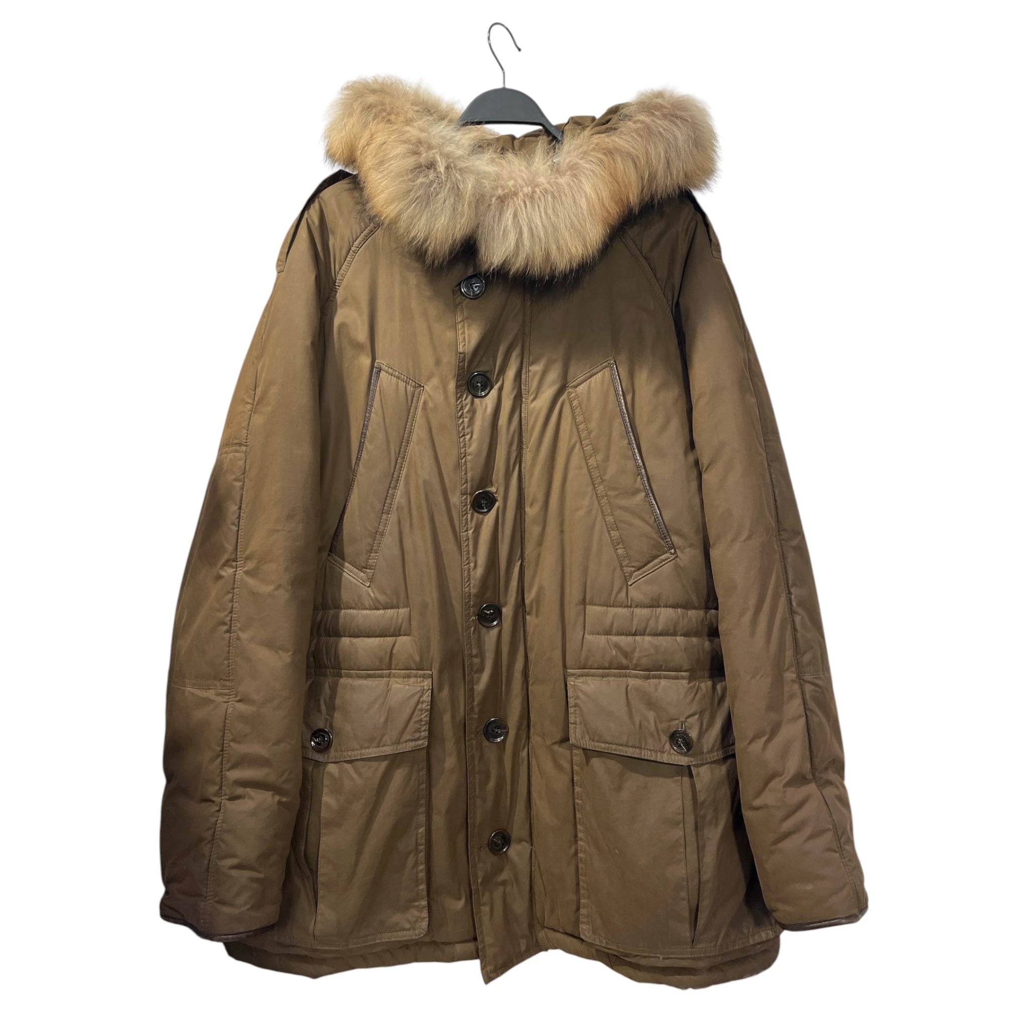 BURBERRY LONDON/Mod Parka/XL/Cotton/GRN/FOXFURLINING view 1