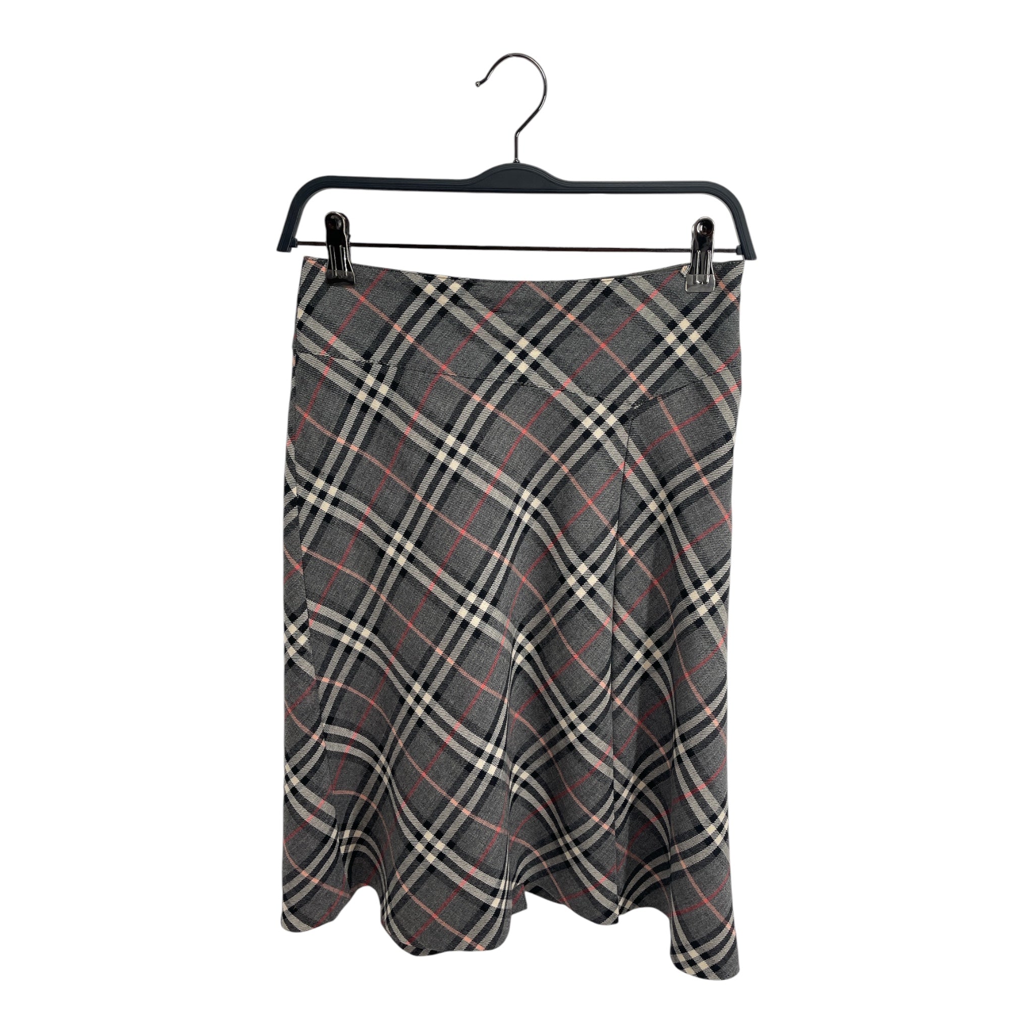BURBERRY BLUE LABEL/Skirt/36/Plaid/Cotton/GRY/PINK GRY PLAID view 1