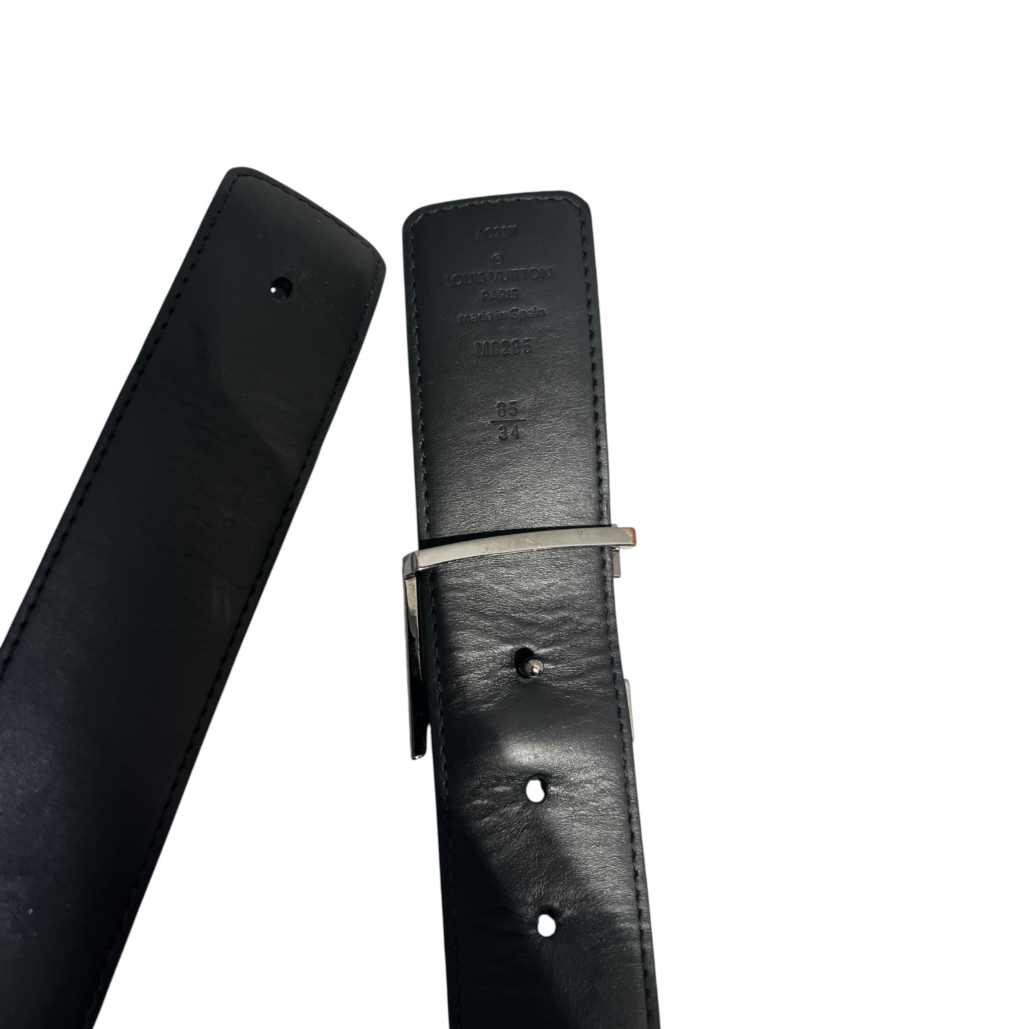LOUIS VUITTON/Belt/Monogram/Leather/BLK/M's/M0285 view 3