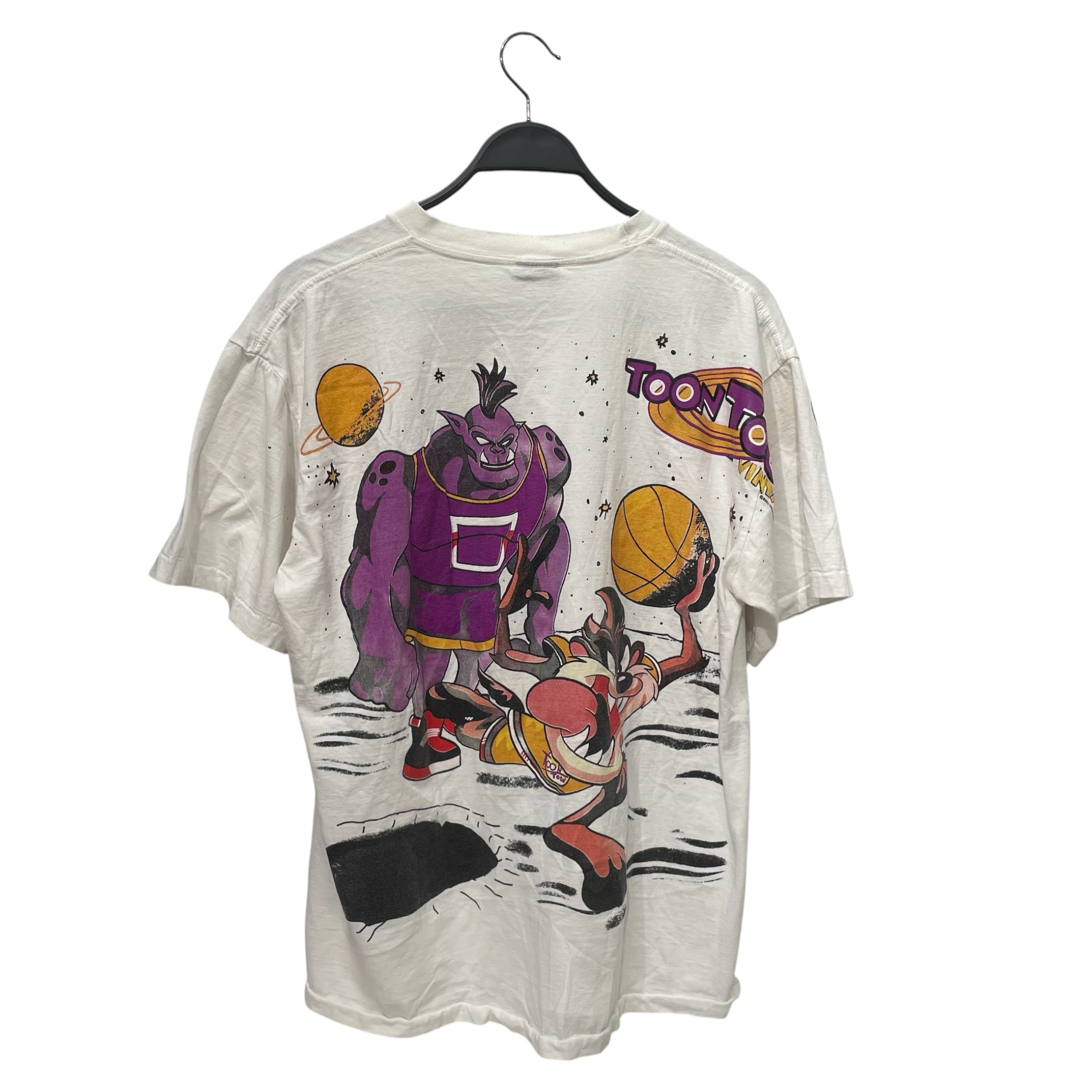 Space Jam/T-Shirt/XL/Cotton/WHT/All Over Print/ view 2