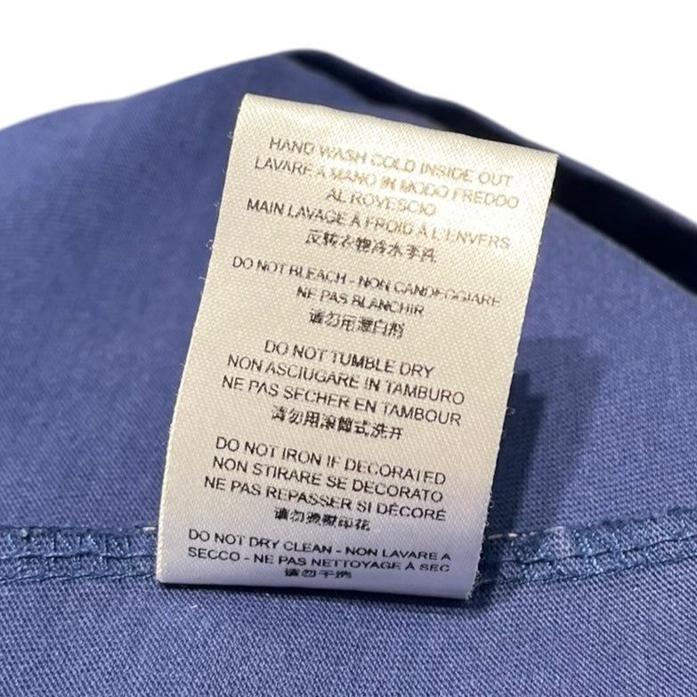 HOOD BY AIR./T-Shirt/L/Cotton/BLU/GRAY LINE view 5