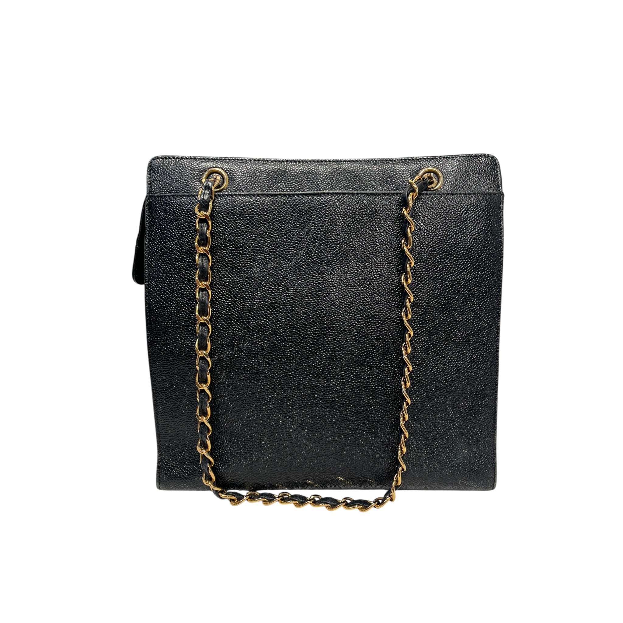 CHANEL/Hand Bag/Leather/BLK/ view 3
