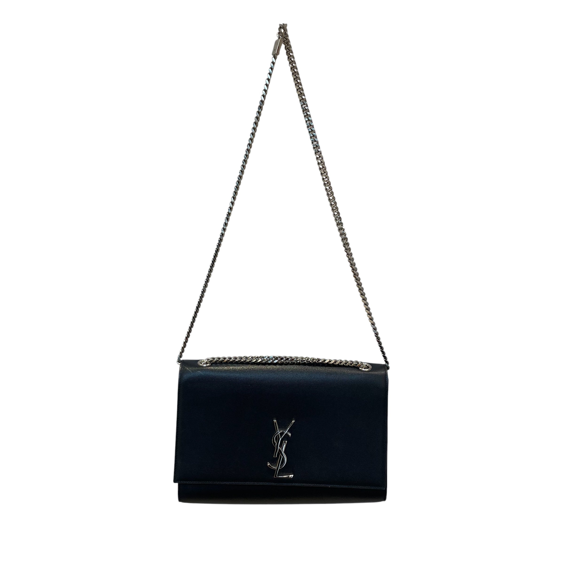 SAINT LAURENT/Hand Bag/Leather/NVY/ysl kate view 1