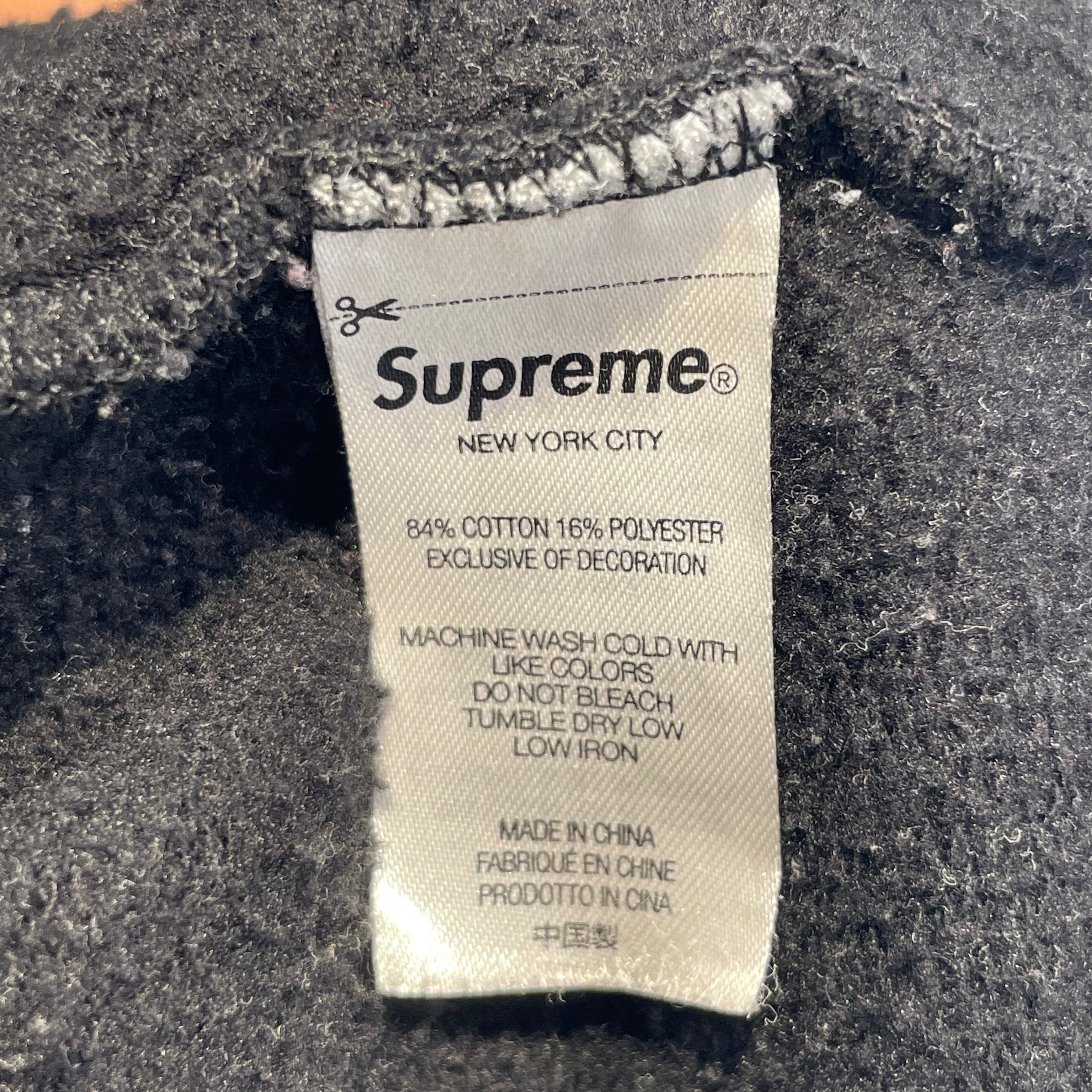 Supreme/Hoodie/L/Cotton/BLK/EMBROIDERED HOODIE view 5