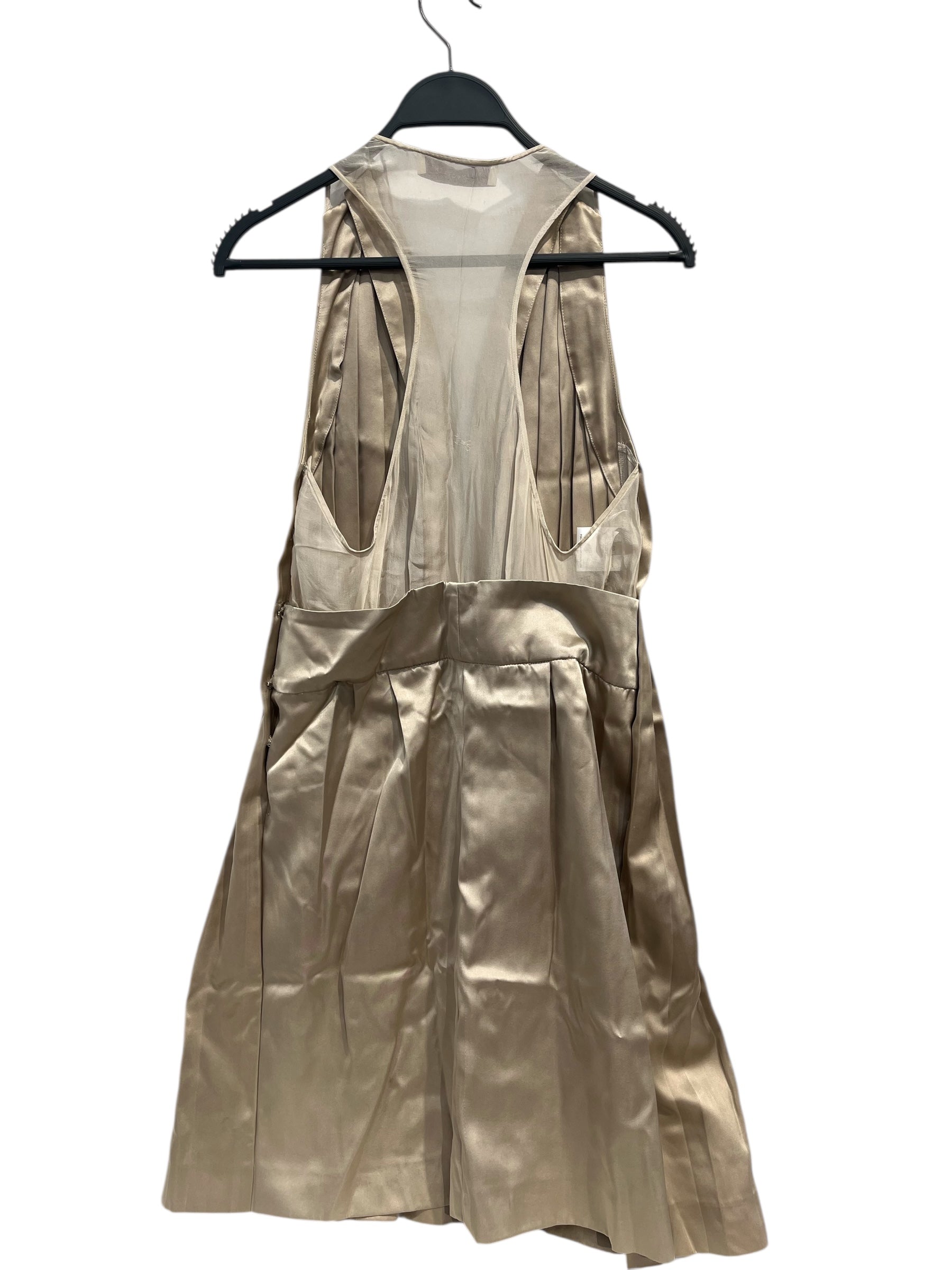 STELLAMcCARTNEY/Dress/40/Silk/CRM/PLEATED MESH TOP DRESS view 2