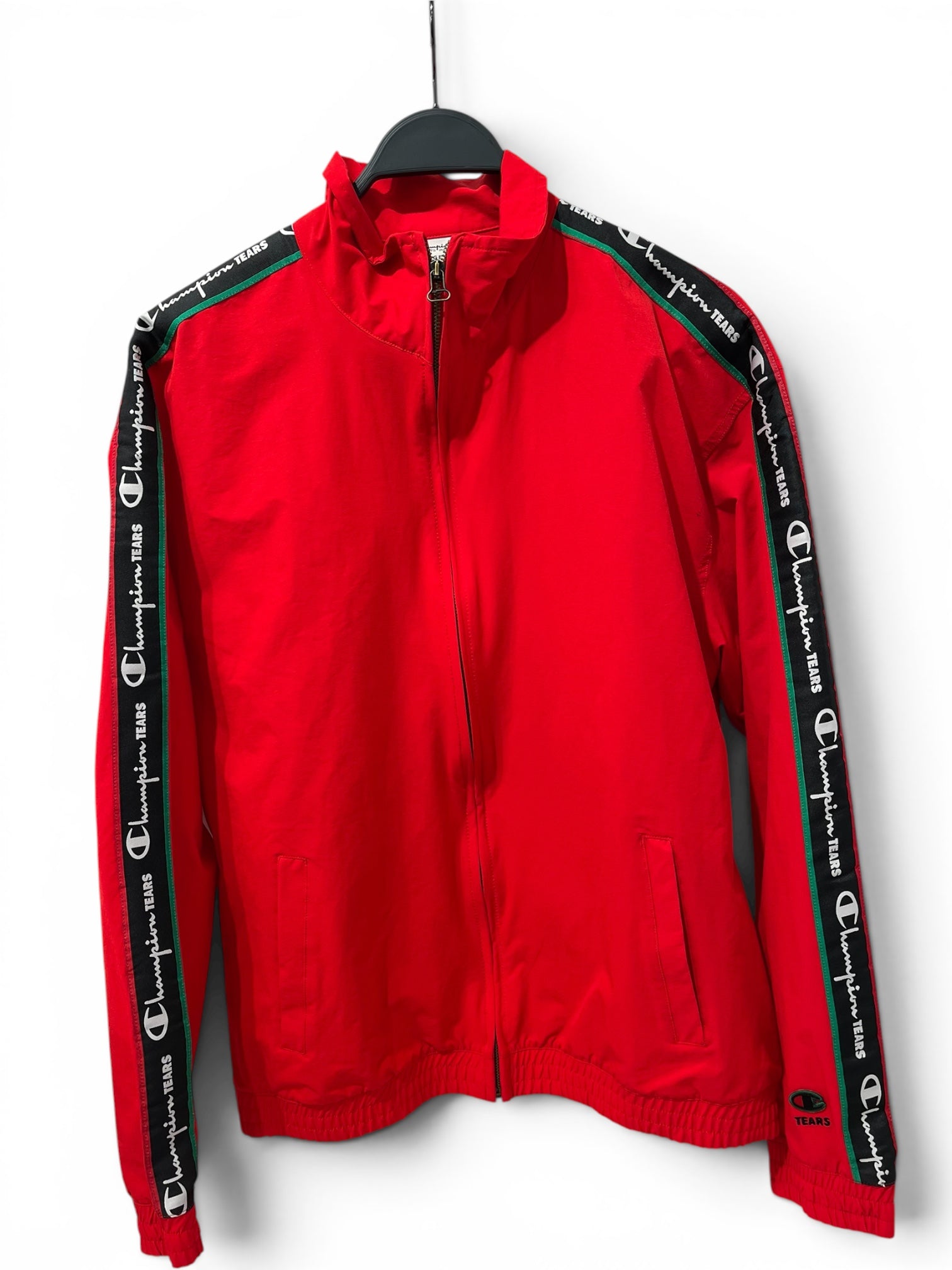 Champion/DENIM TEARS/Windbreaker/L/Nylon/RED/ view 1