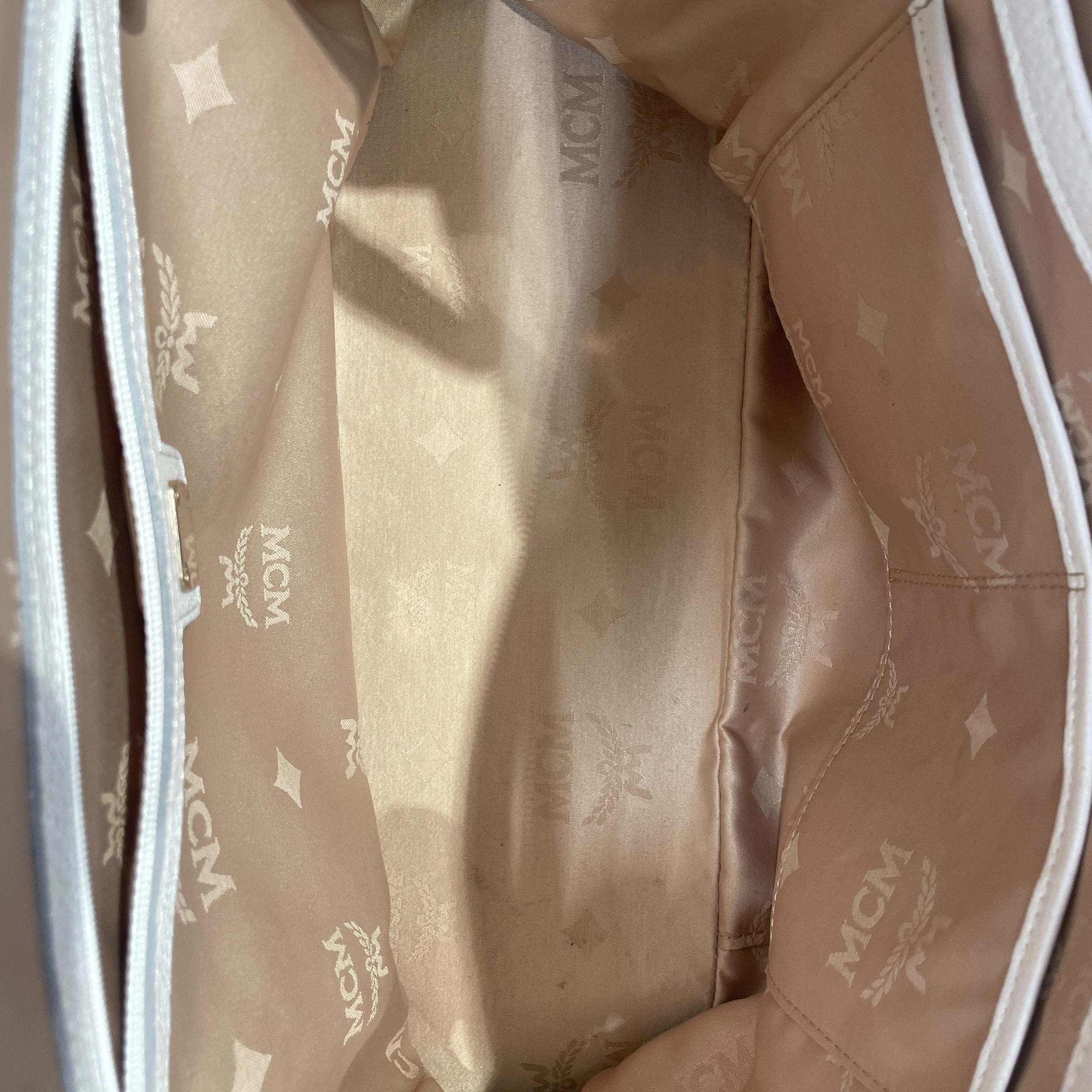 MCM/Hand Bag/Leather/WHT/side lock l0820 view 7