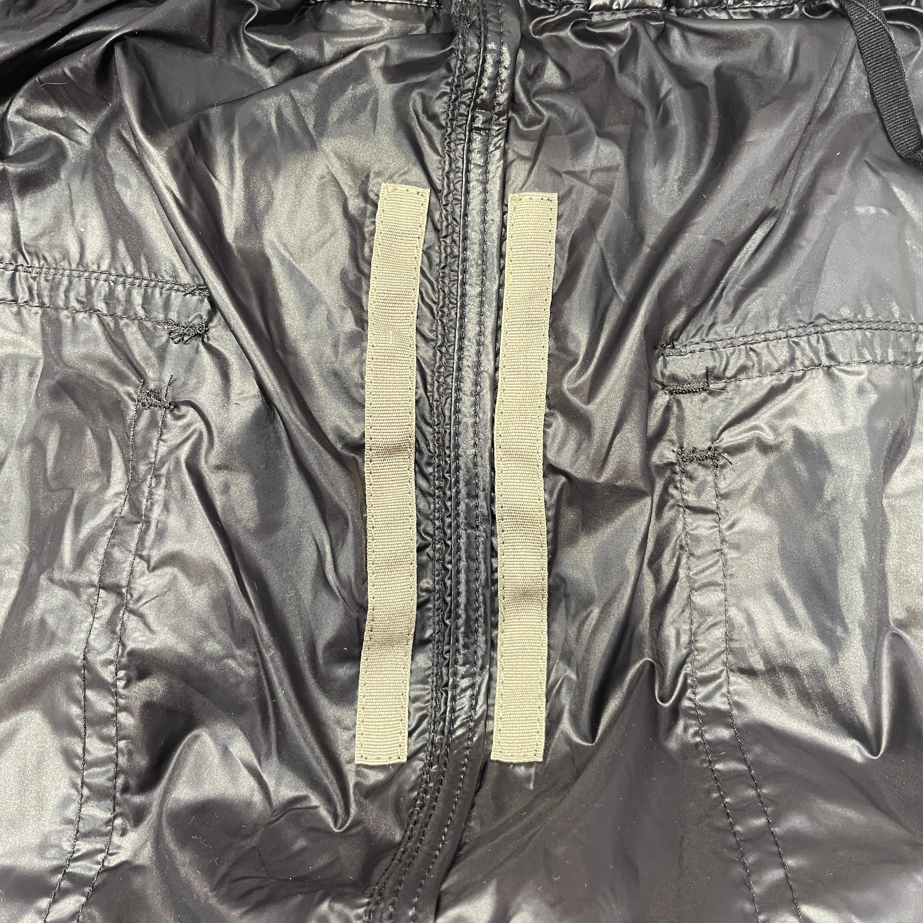 RICK OWENS DRKSHDW/Pants/L/Nylon/BLK/Side Push Buttons, Drawstring view 3