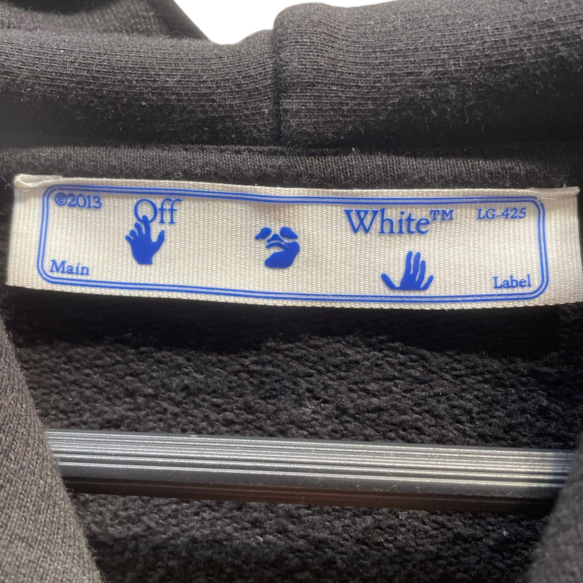 OFF-WHITE/Hoodie/M/Graphic/Cotton/BLK/Caravaggio Boy view 3