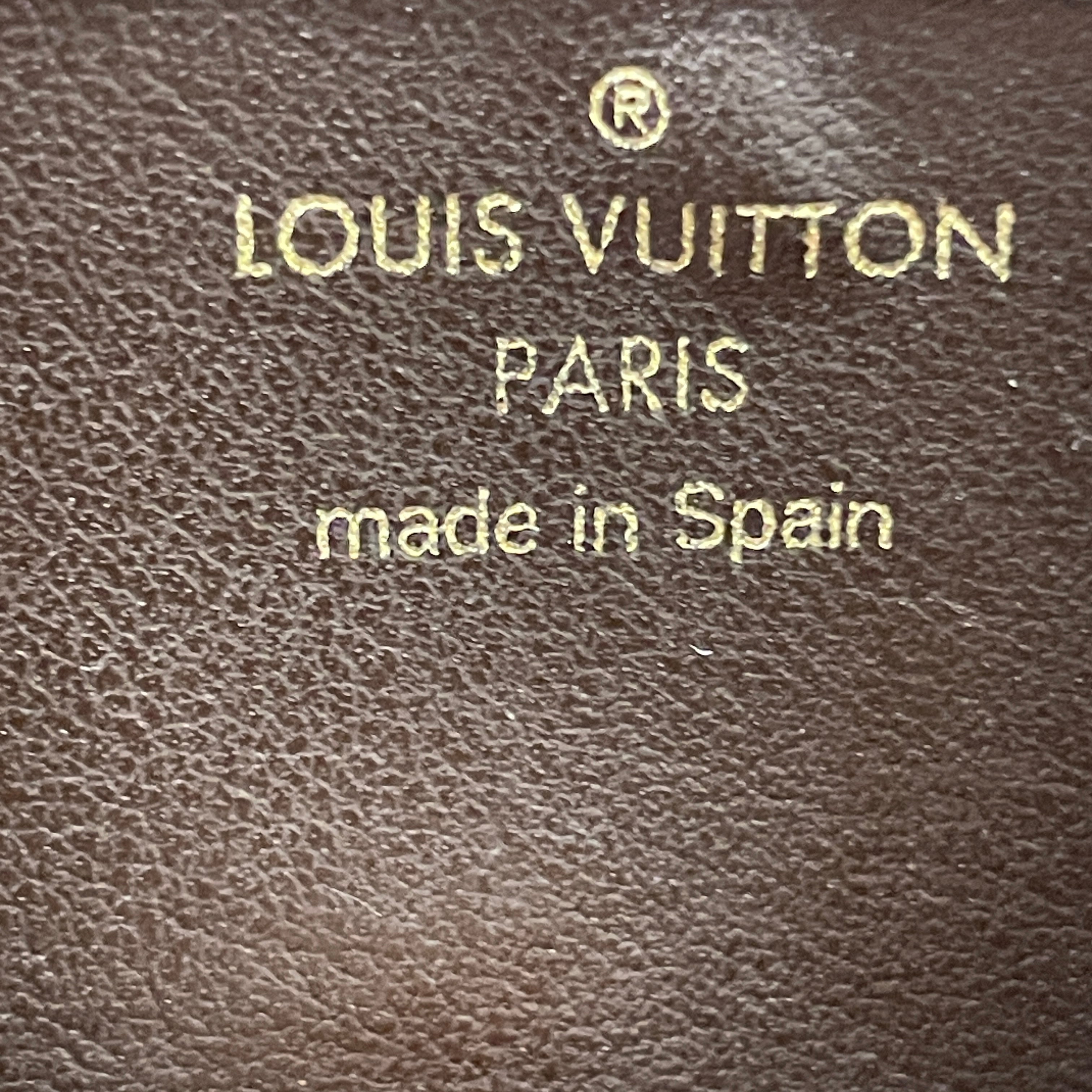 LOUIS VUITTON/Wallet/Monogram/Leather/BRW/L's/damier ebene view 5