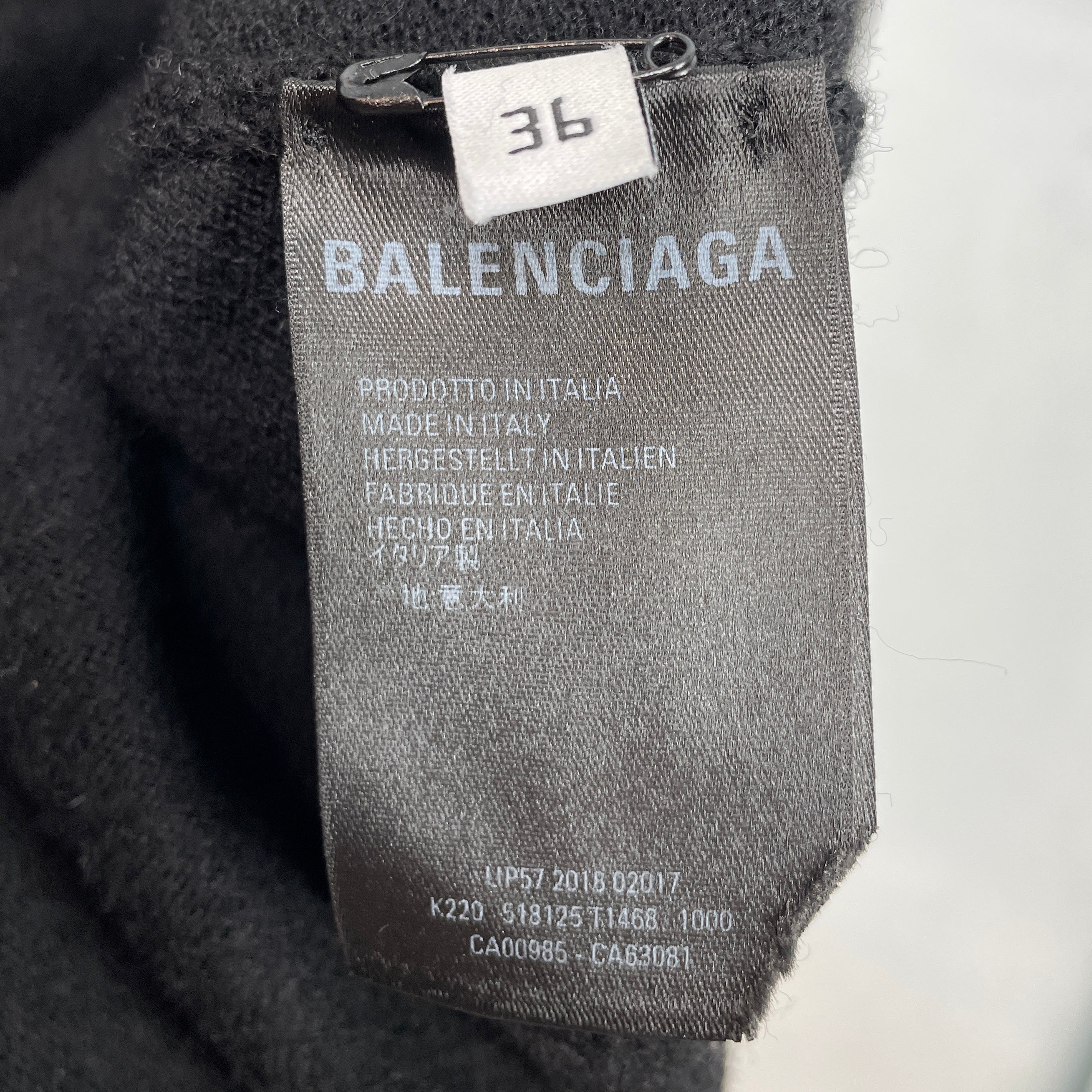 BALENCIAGA/Sweater/36/Wool/BLK/BALENCIAGA MODE SWEATER view 4
