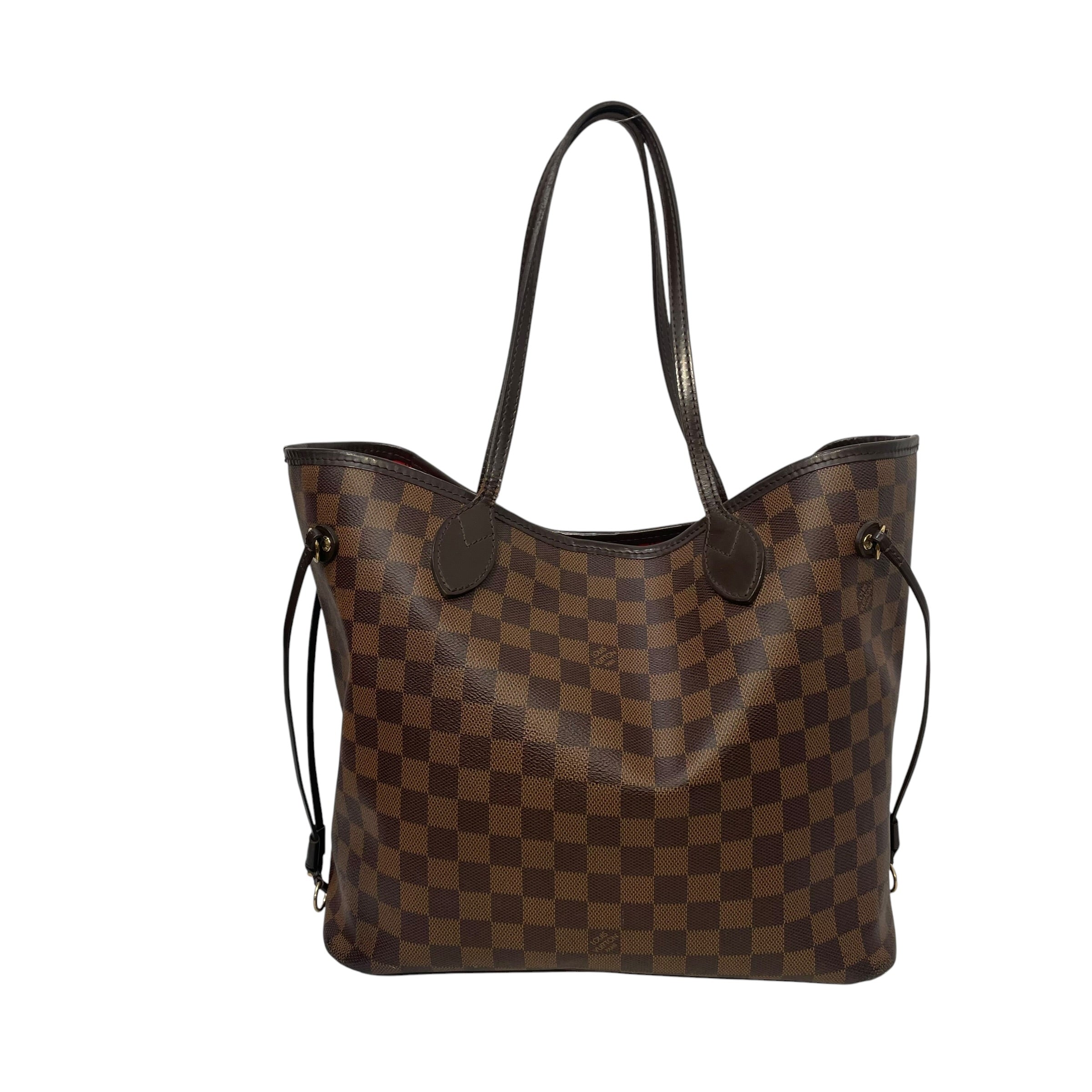 LOUIS VUITTON/Tote Bag/Monogram/Leather/BRW/Damier Ebene MM view 2