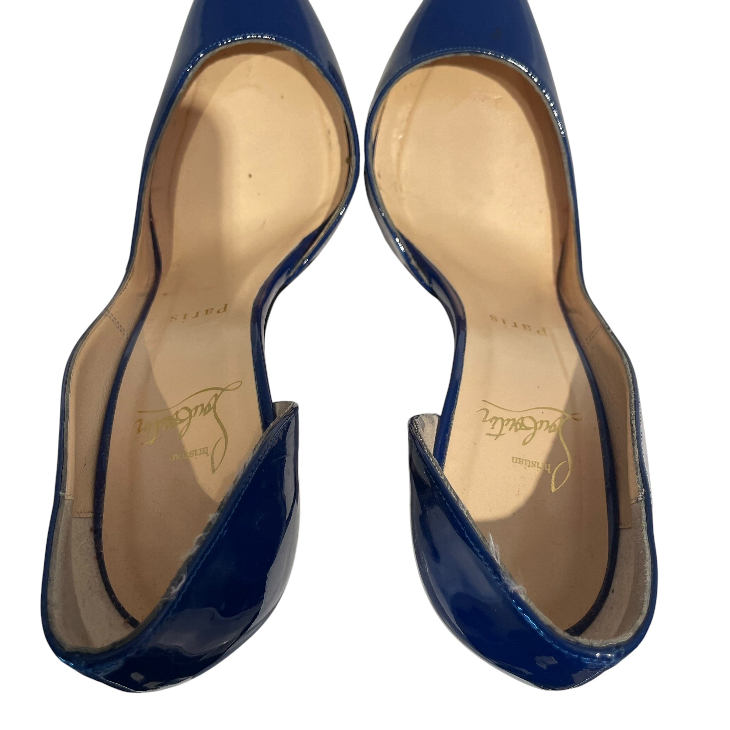 Christian Louboutin/Heels/EU 39/Leather/BLU/PATENT IRIZA view 3