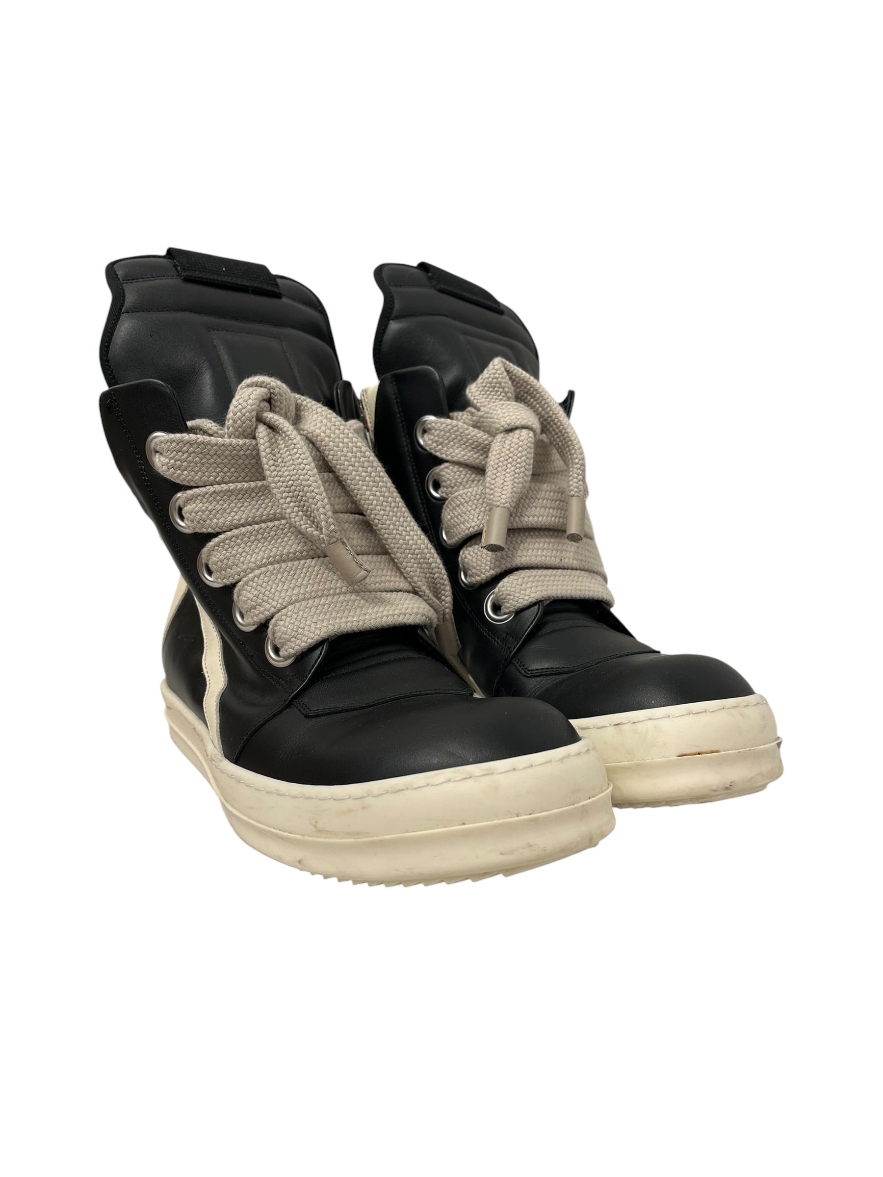 Rick Owens/Hi-Sneakers/EU 43/Leather/BLK/JUMBO LACE GEOBASKET view 1