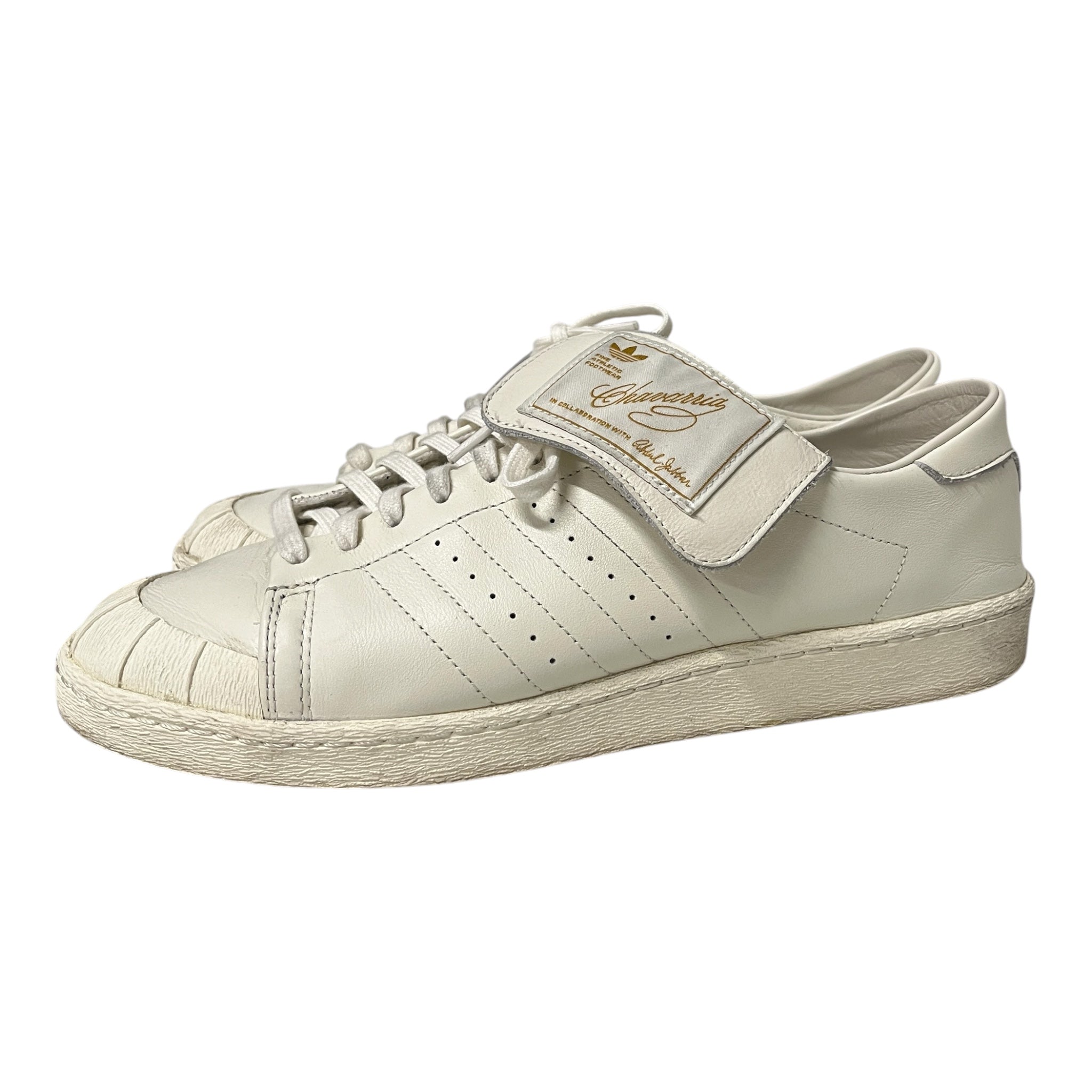 WILLY CHAVARRIA/adidas/Low-Sneakers/US 11/Faux Leather/WHT/JABBAR LO OFF WHITE/GLD view 1