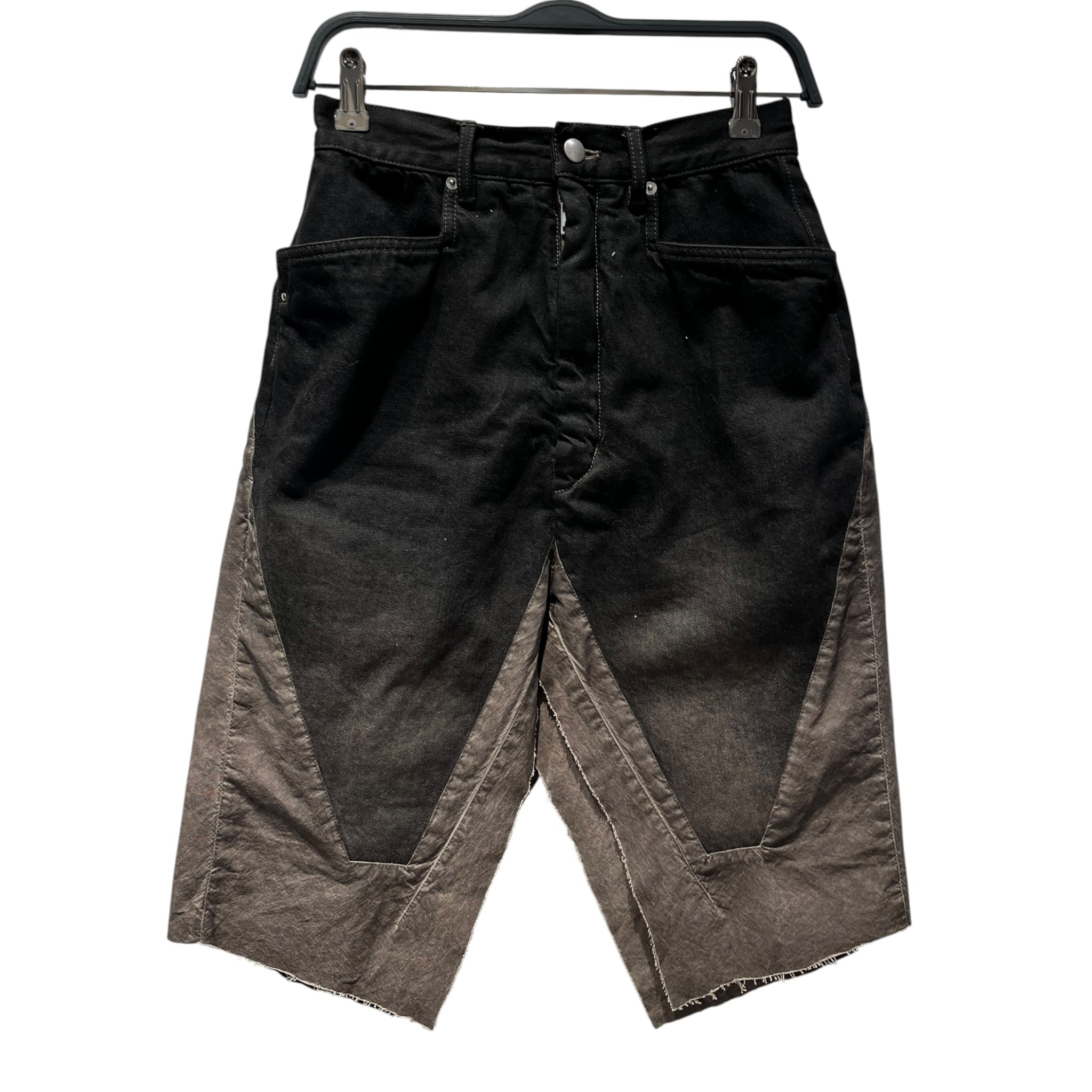 Rick Owens/Skirt/24/Border/Denim/BLK/Over-Dyed Split Midi view 1