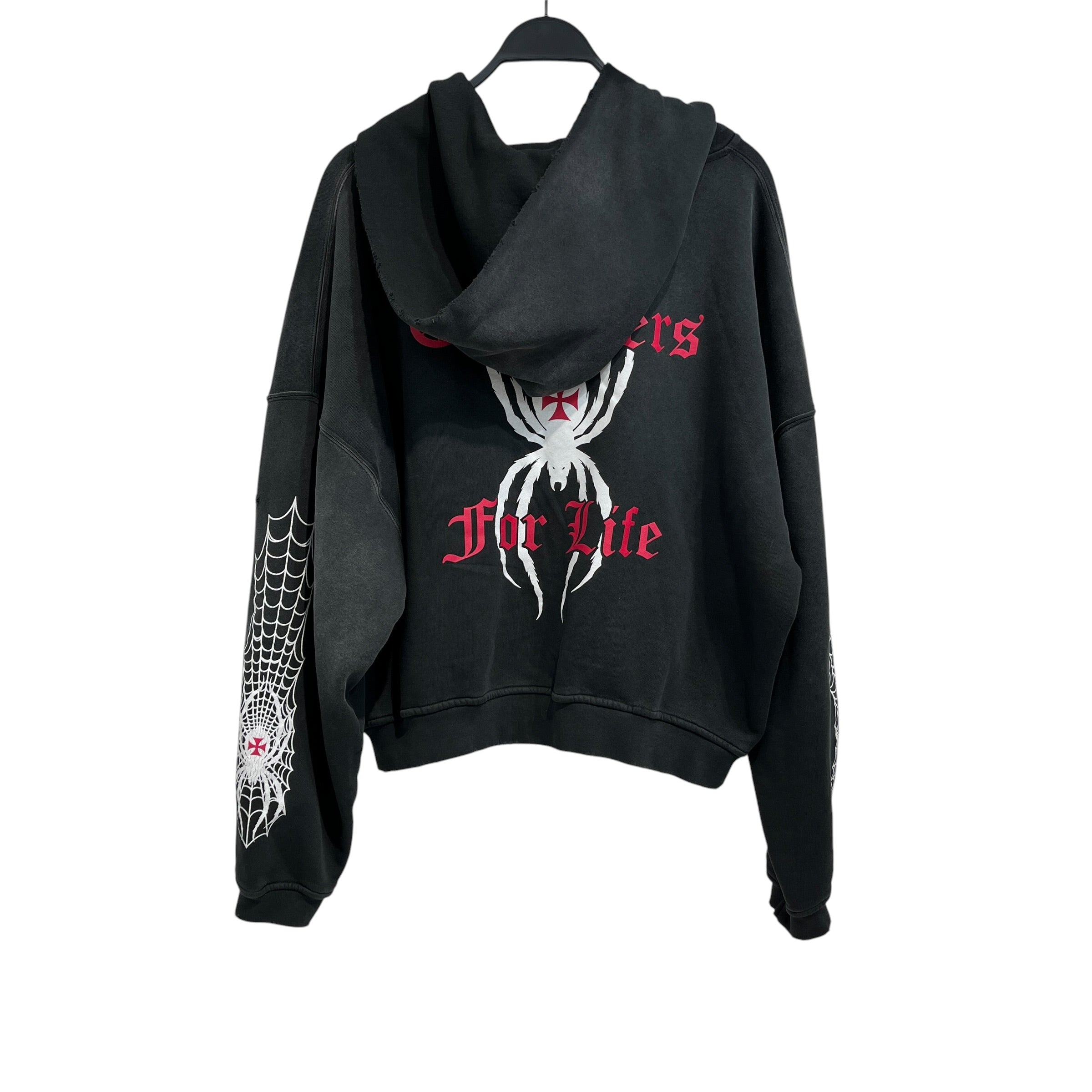 HMDD(Happy Memories Don't Die)/Hoodie/M/Graphic/Cotton/BLK/Spider Graphic view 2