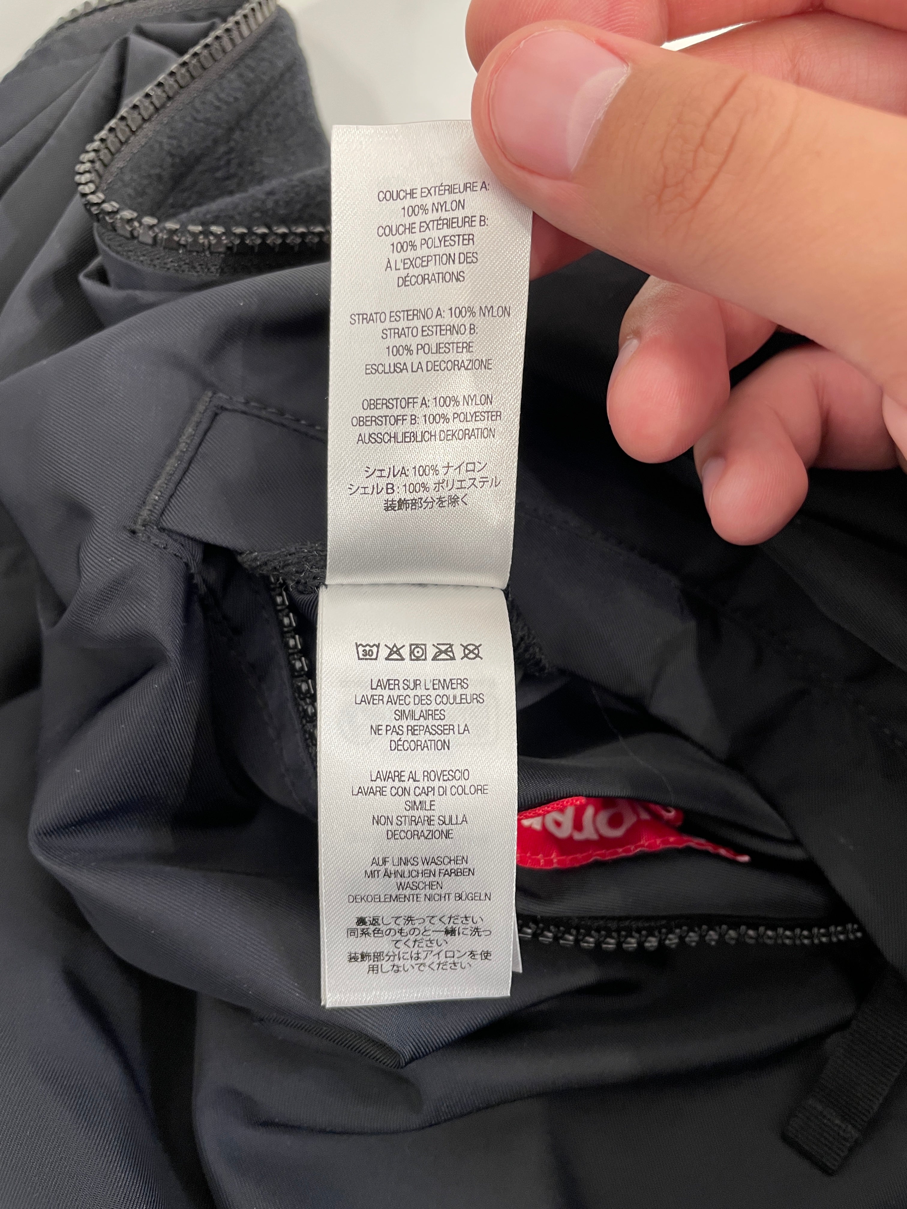 Supreme/Jacket/L/Nylon/BLK/Polartec reversible track jkt view 7