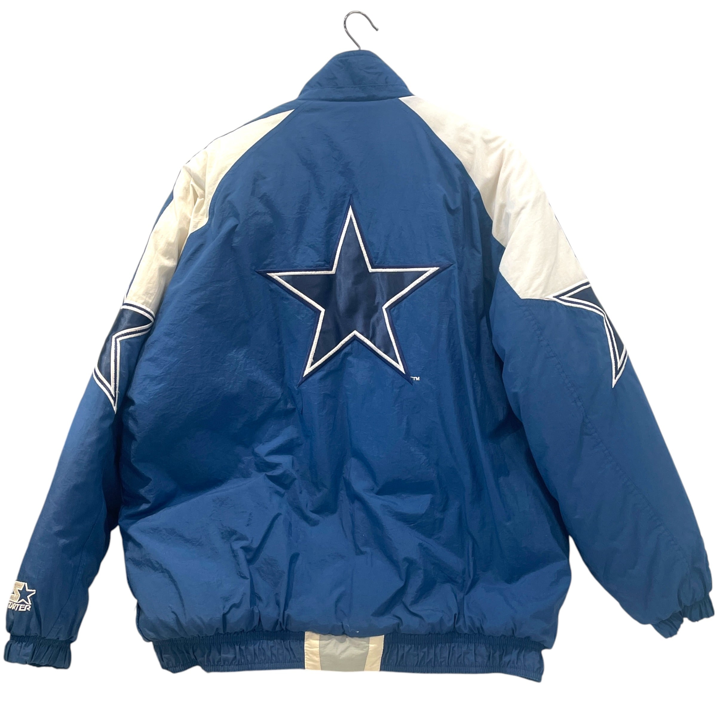 Vintage/Jacket/L/Nylon/BLU/Stripe/vertical stripe w star arm view 2