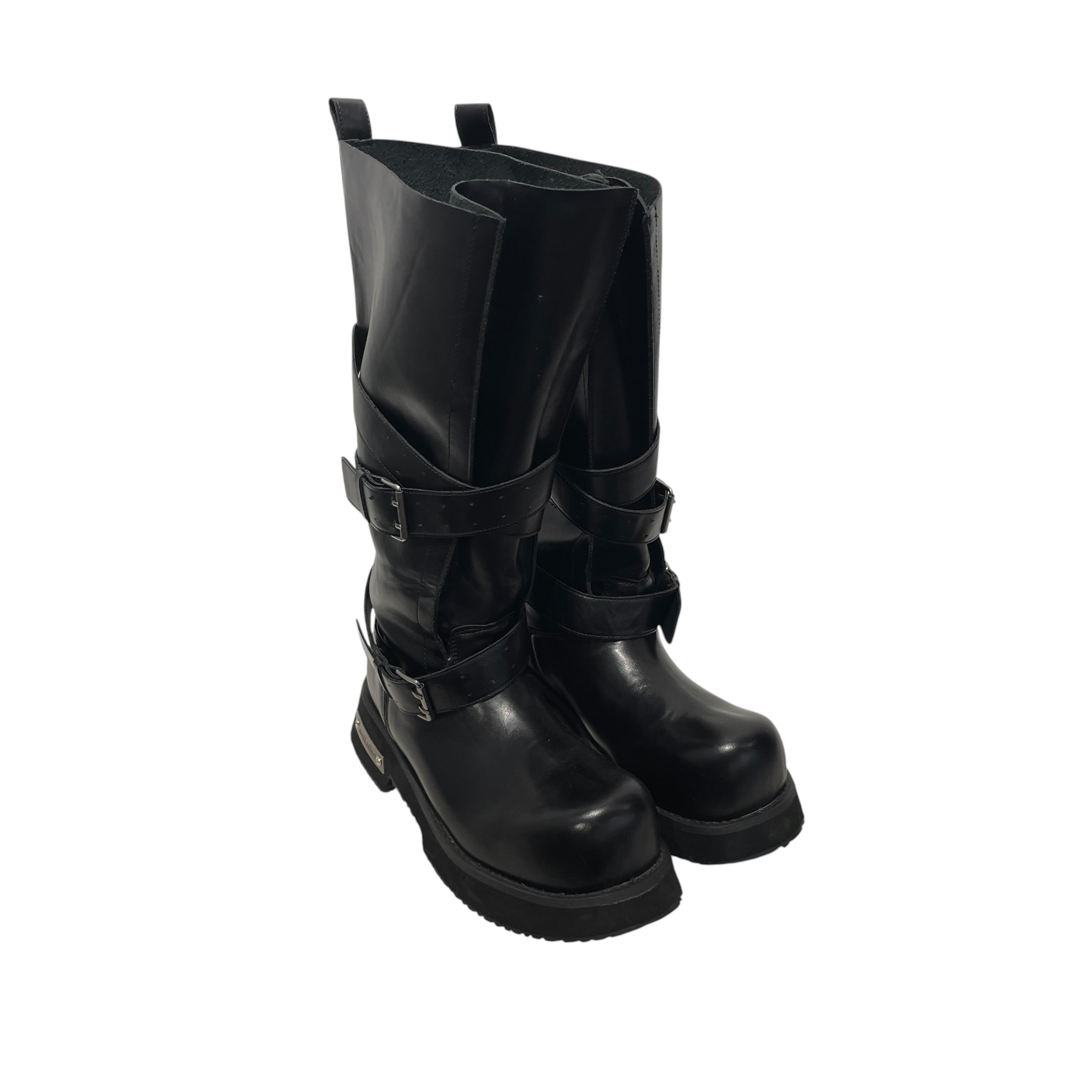WEIKALIAN/Boots/UK 10/Leather/BLK/VENOM view 1