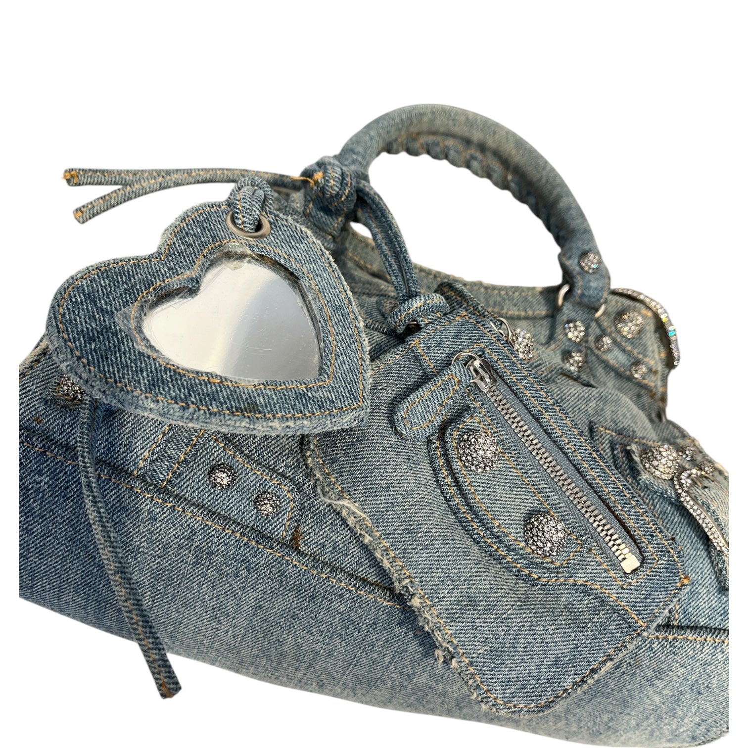 BALENCIAGA/Hand Bag/Cotton/IDG/denim cagole view 6