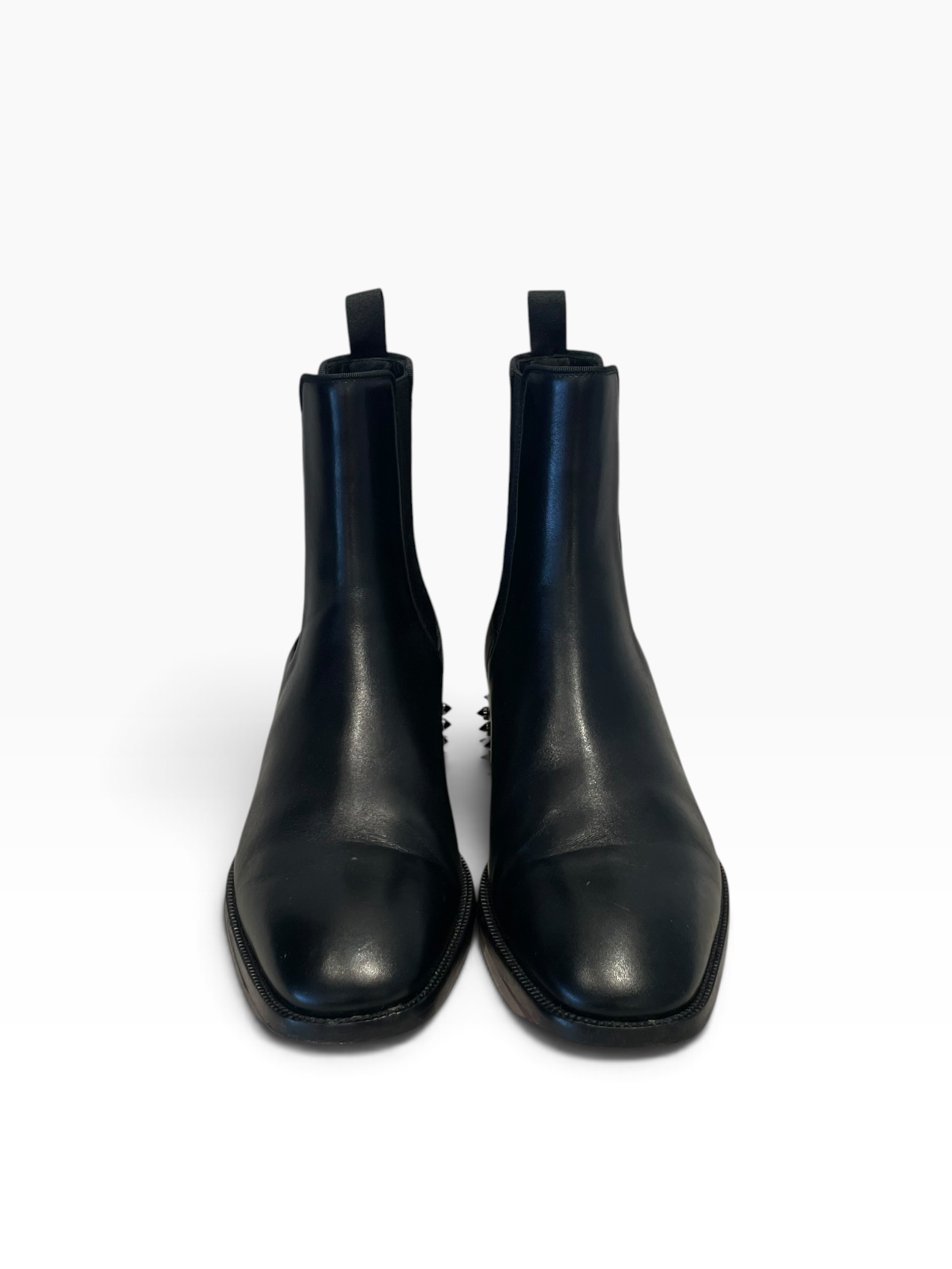 Christian Louboutin/Chelsea Boots/EU 42/Leather/BLK/Calf Leather Spiked Chelsea view 3