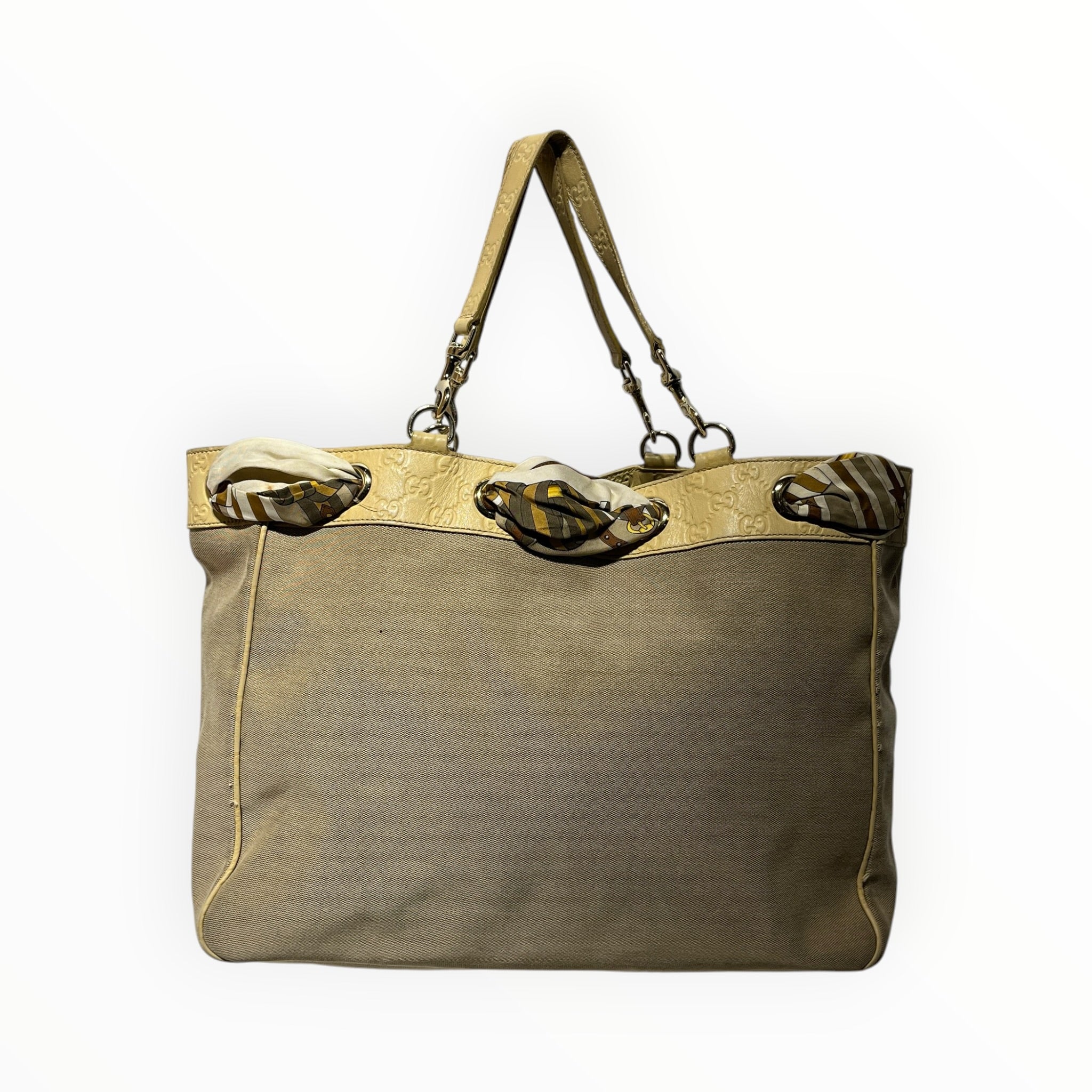 GUCCI/Hand Bag/Leather/BEG/Positano Tote Bag view 2