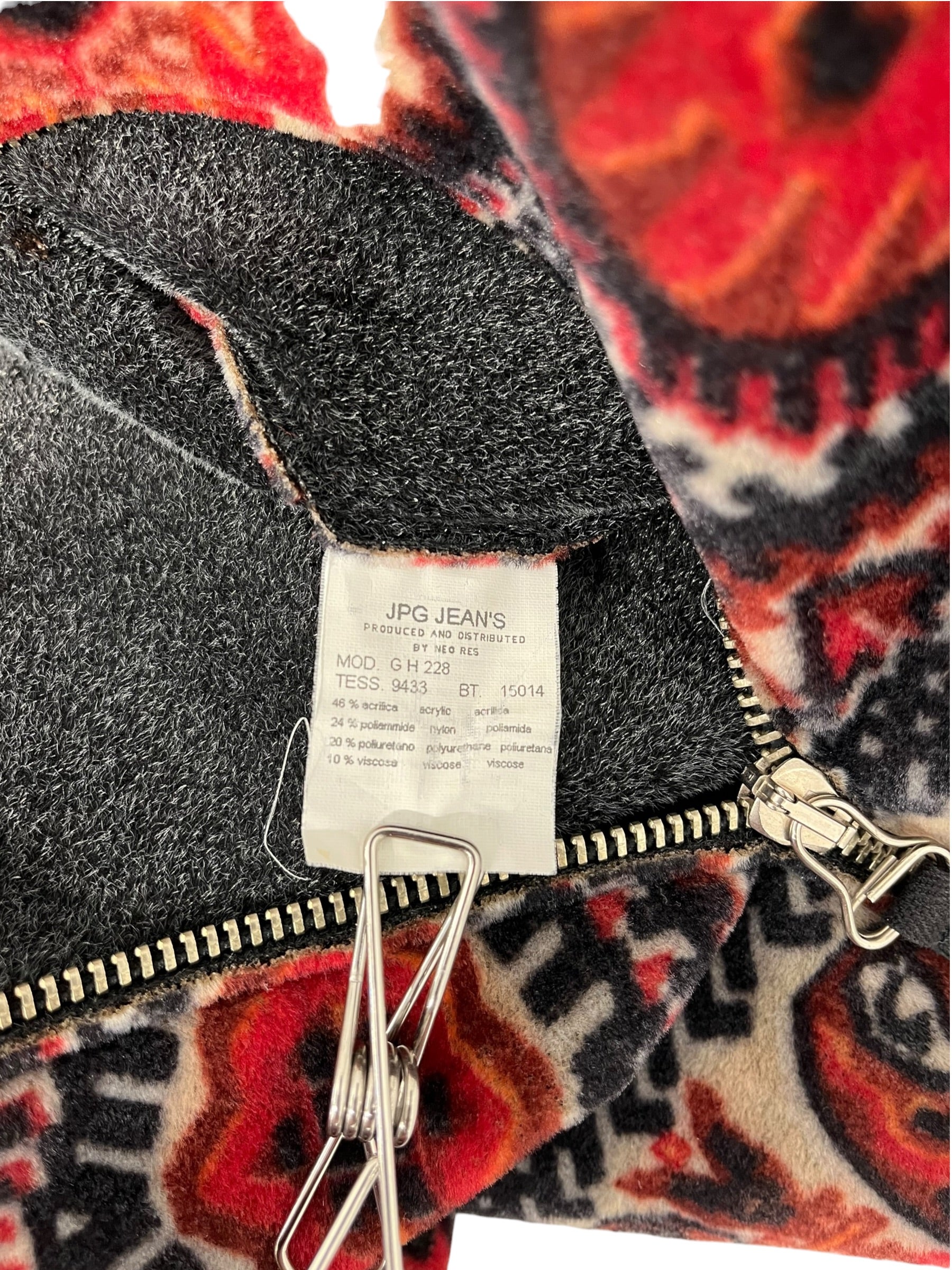 GAULTIER JEAN'S/Jacket/All Over Print/Cotton/BRW/PRINTED JACKET DOUBLE ZIP view 5