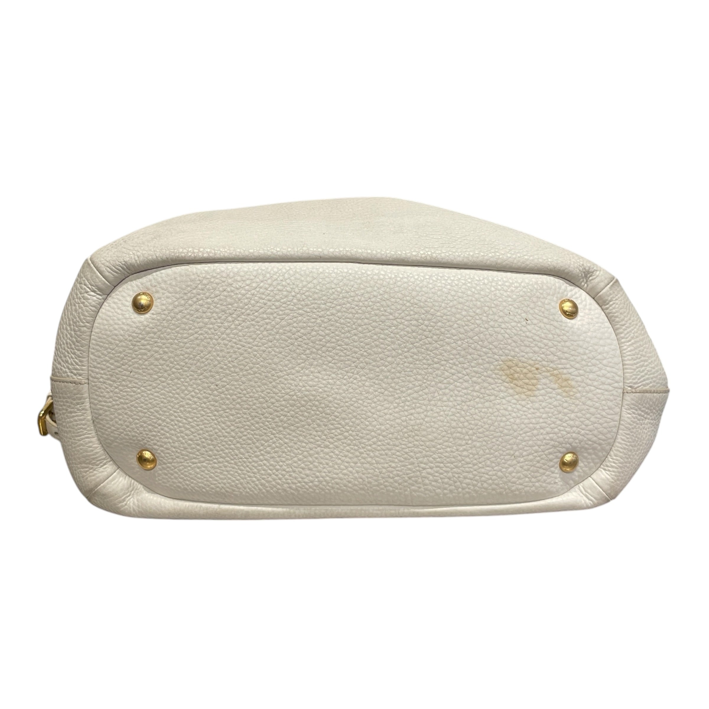PRADA/Tote Bag/Leather/WHT/vitello dano zip top convertib view 5